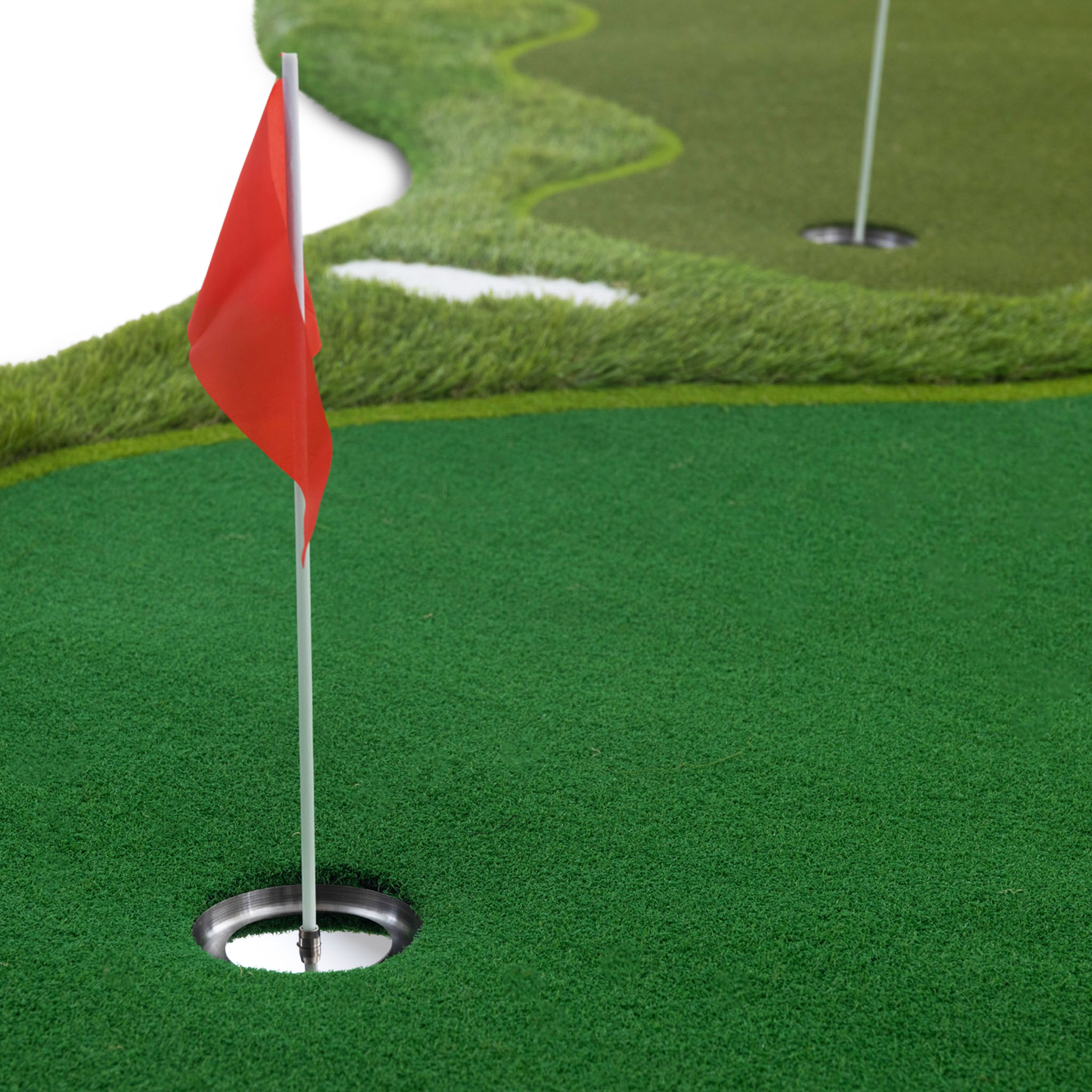 Golfmatta Pro | Dubbla greener och vattenhinder | 4x2m Golfmatta Pro | Dubbla greener och vattenhinder | 4x2m