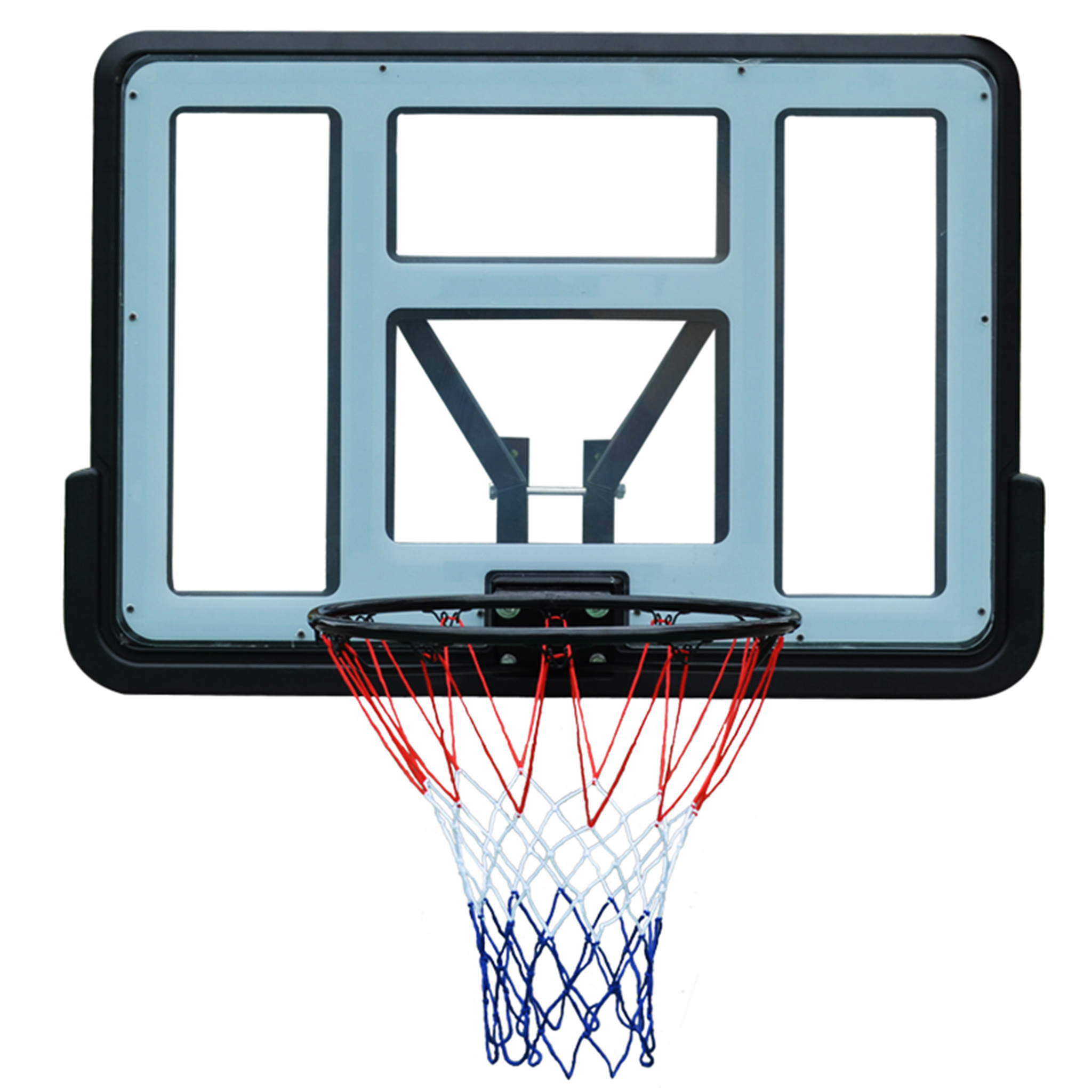 Basketkorg med bakplatta | V�ggh�ngd | fj�drad | Dunk Shot