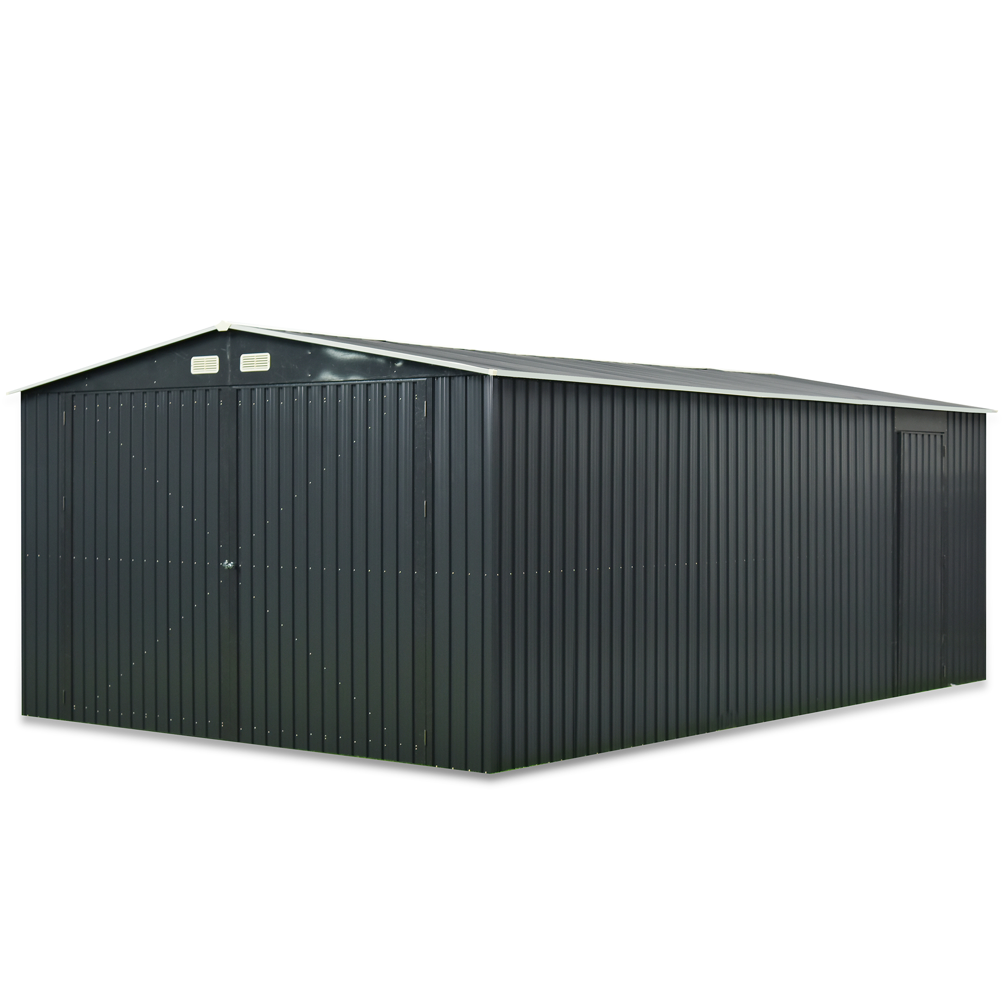 Pl�tgarage 23m� | Dubbel d�rr | Komplett byggsats | Premium