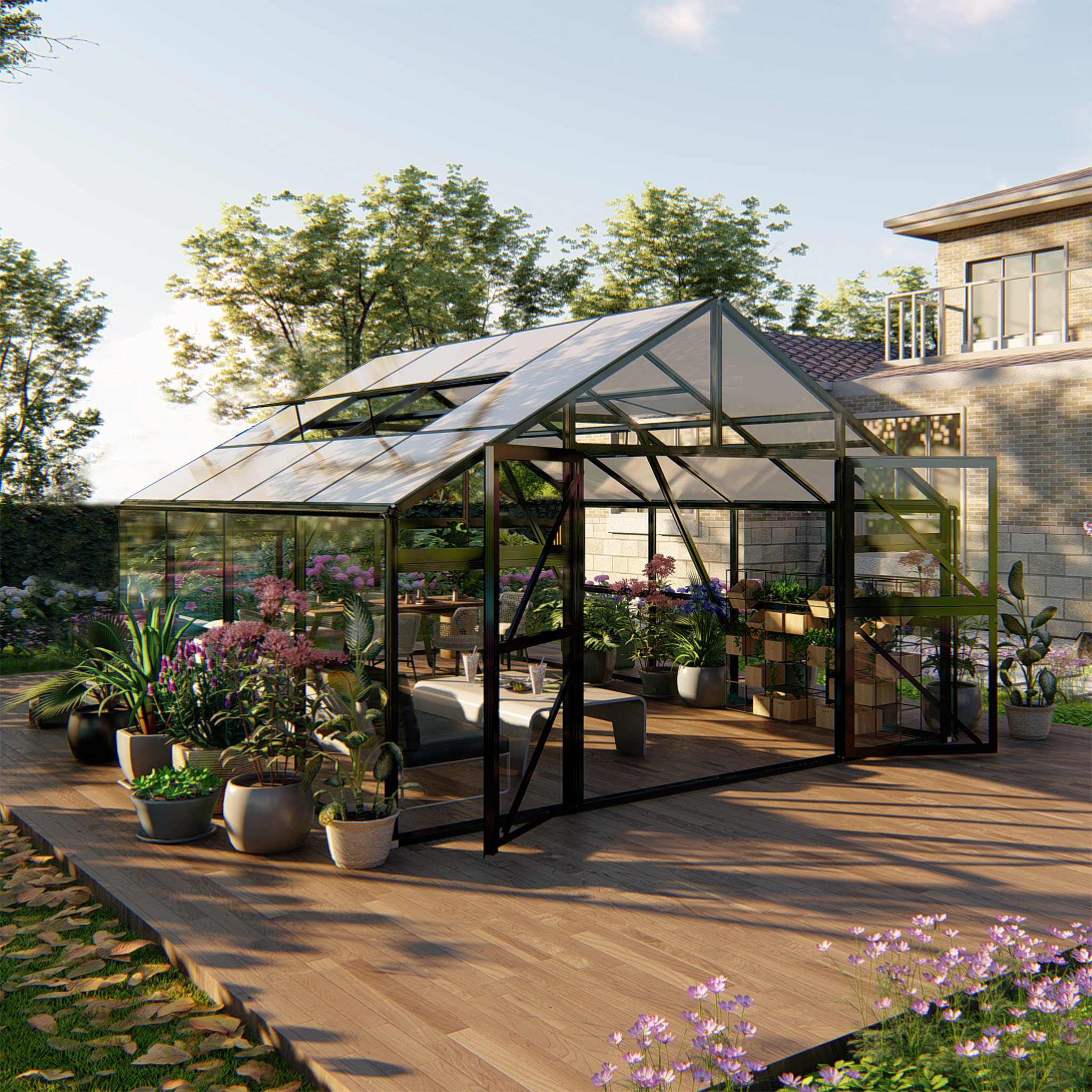 Glasv�xthus premium modul
