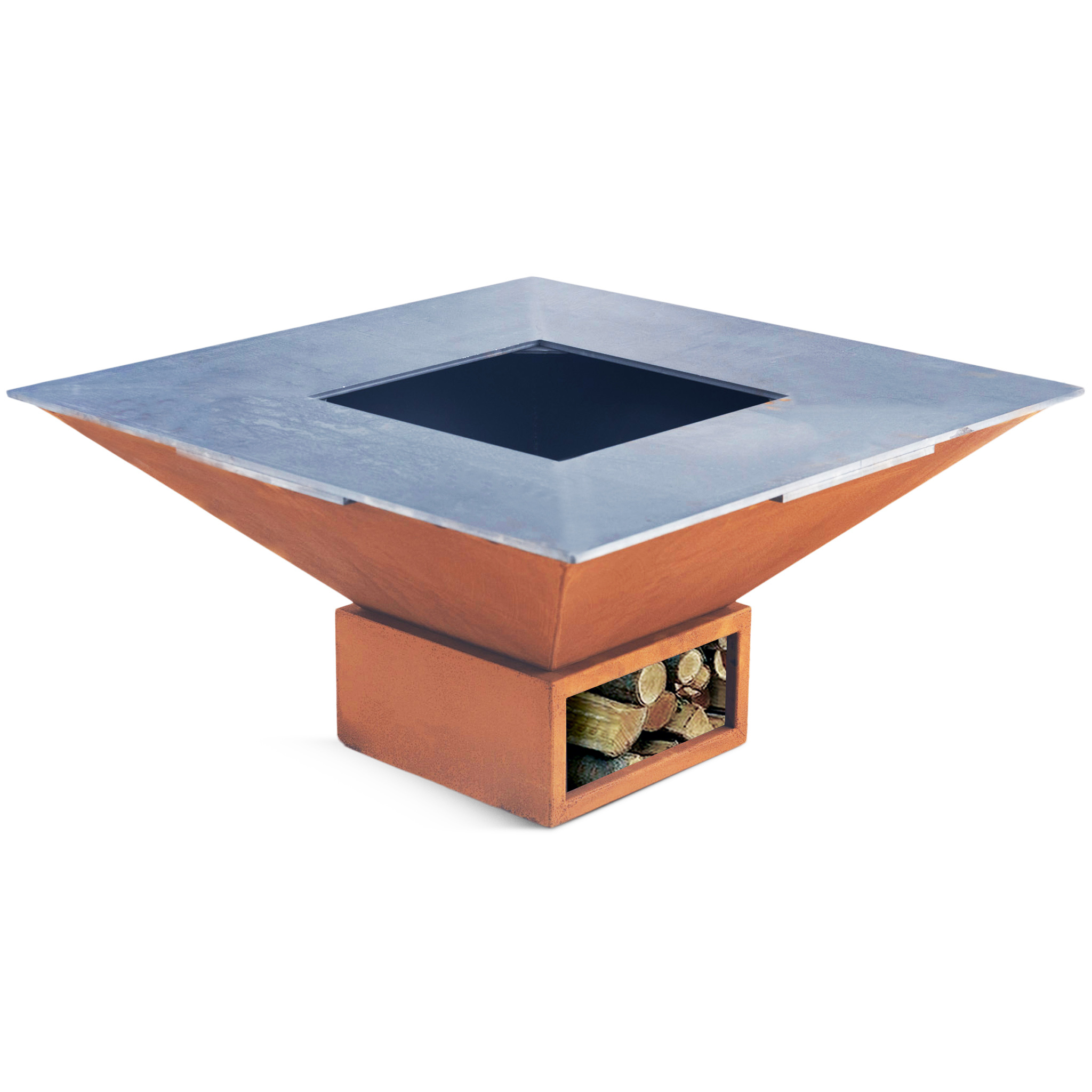 Vedeldad grill i cortenst�l | Ytter�n
