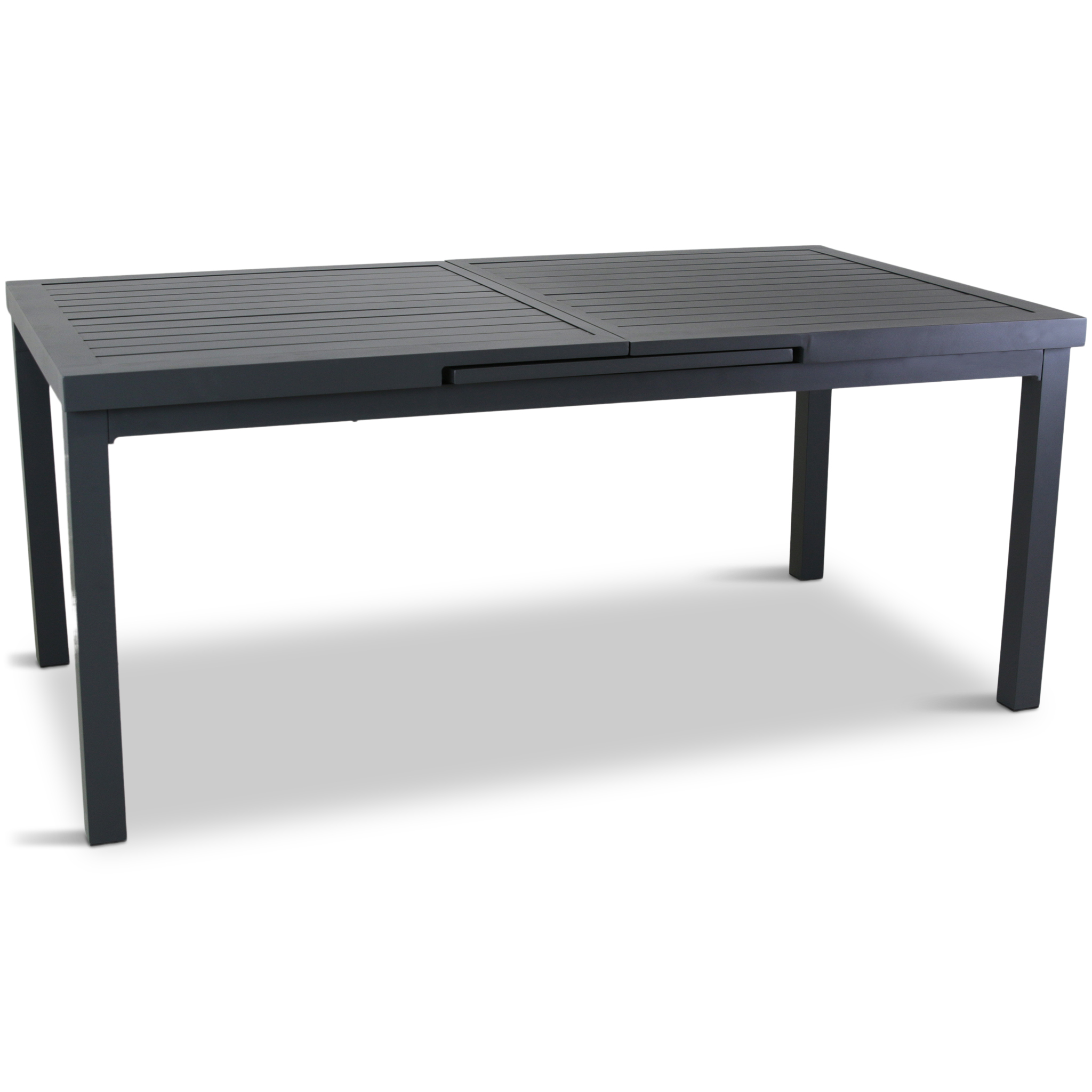 Förlängningsbart bord i aluminium 180-240cm | 8 positionsstolar Förlängningsbart bord i aluminium 180-240cm | 8 positionsstolar