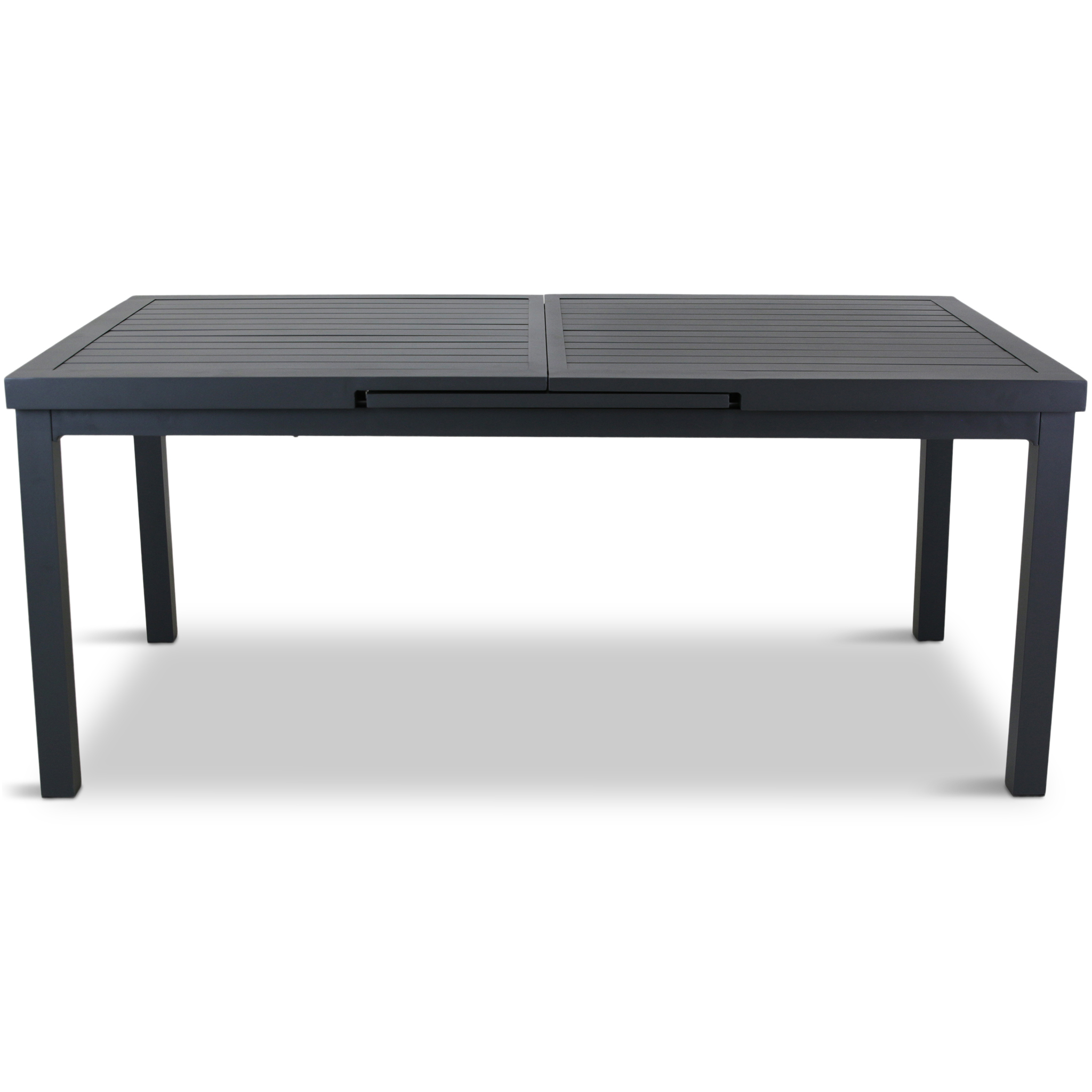 Förlängningsbart bord i aluminium 180-240cm | 8 positionsstolar Förlängningsbart bord i aluminium 180-240cm | 8 positionsstolar