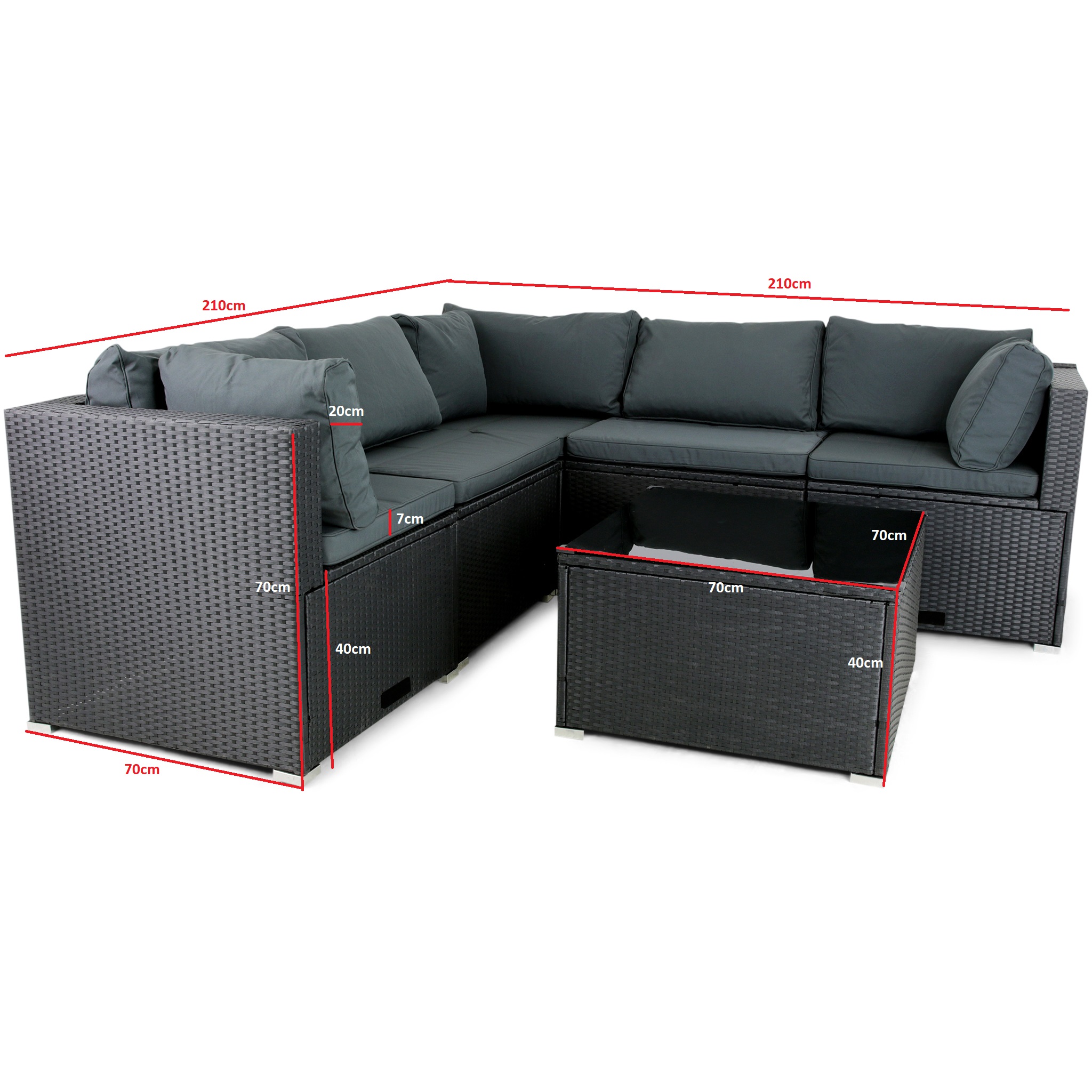 Loungeset utemöbler | Inbyggd förvaring | Konstrotting | Lyfco Olofsbo Loungeset utemöbler | Inbyggd förvaring | Konstrotting | Lyfco Olofsbo