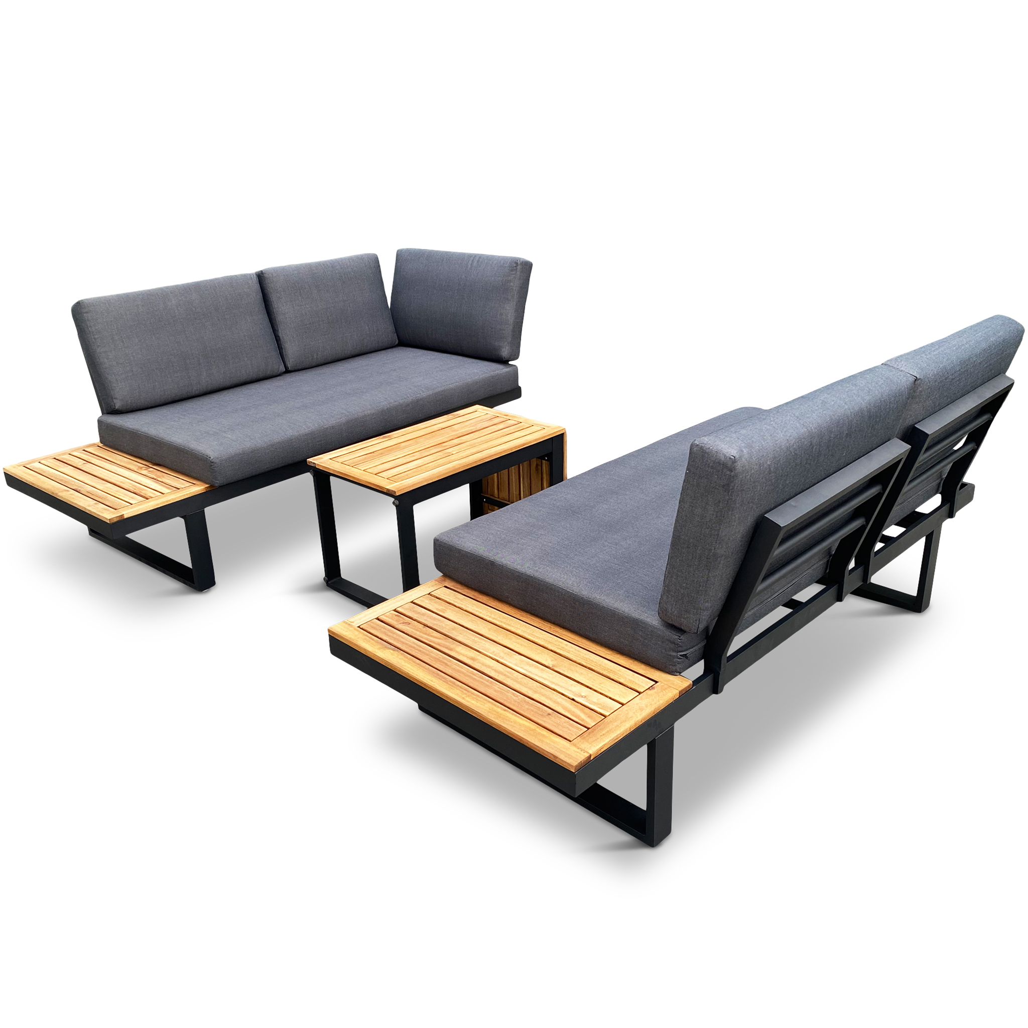Mångsidig modulsoffa / loungegrupp i Akacia | Bullandö Mångsidig modulsoffa / loungegrupp i Akacia | Bullandö