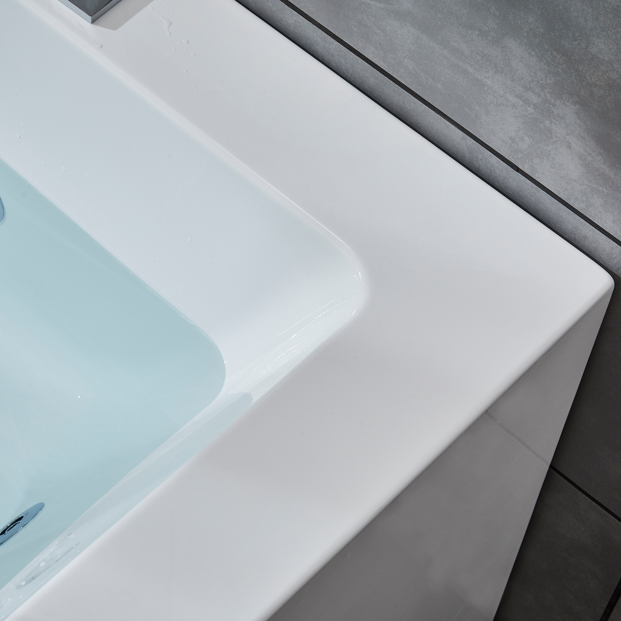 Bubbelbadkar med glasfront & underhållsvärmare 170x80cm | BK-020 Bubbelbadkar med glasfront & underhållsvärmare 170x80cm | BK-020