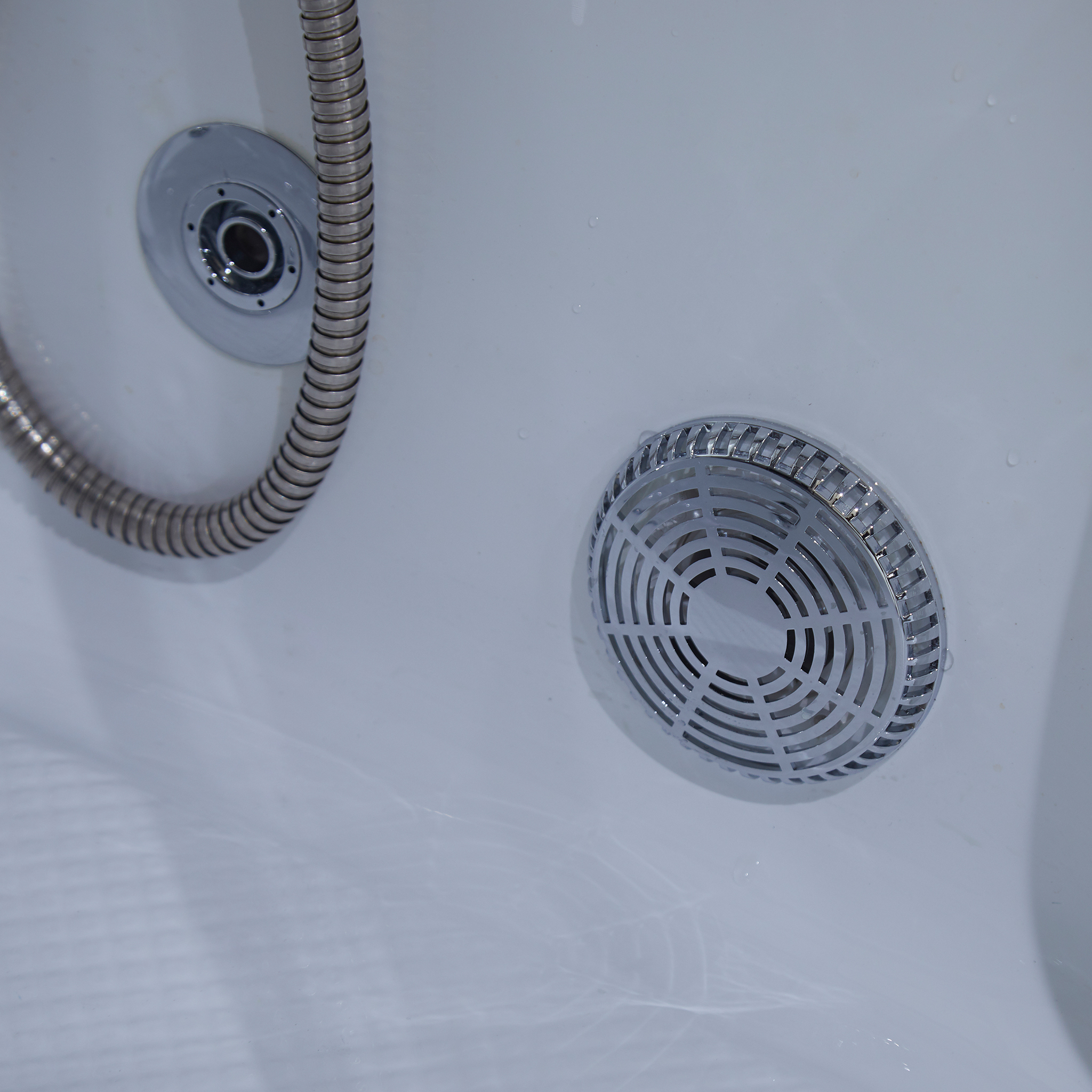 Rektangulär duschkabin med jacuzzi-badkar Rektangulär duschkabin med jacuzzi-badkar