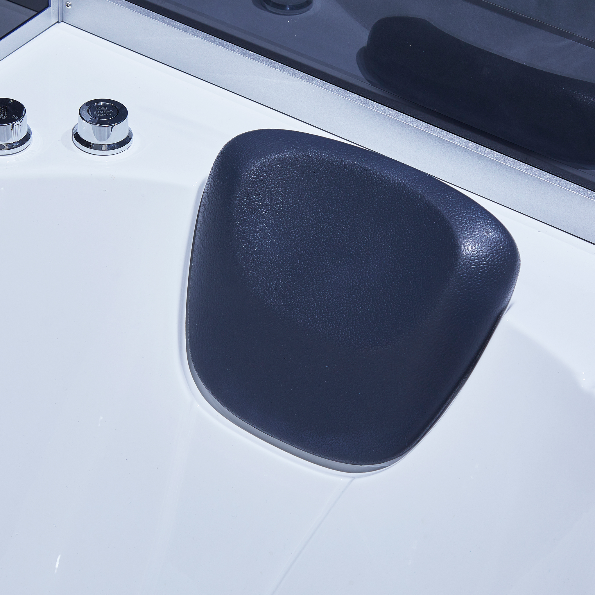 Rektangulär duschkabin med jacuzzi-badkar Rektangulär duschkabin med jacuzzi-badkar