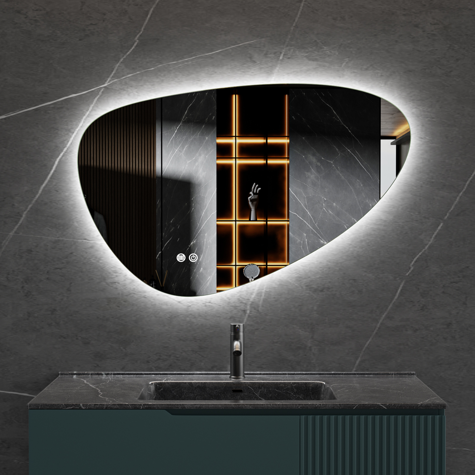 LED-spegel med Anti-fog funktion | dimbart ljus | Lyfco LED-spegel med Anti-fog funktion | dimbart ljus | Lyfco