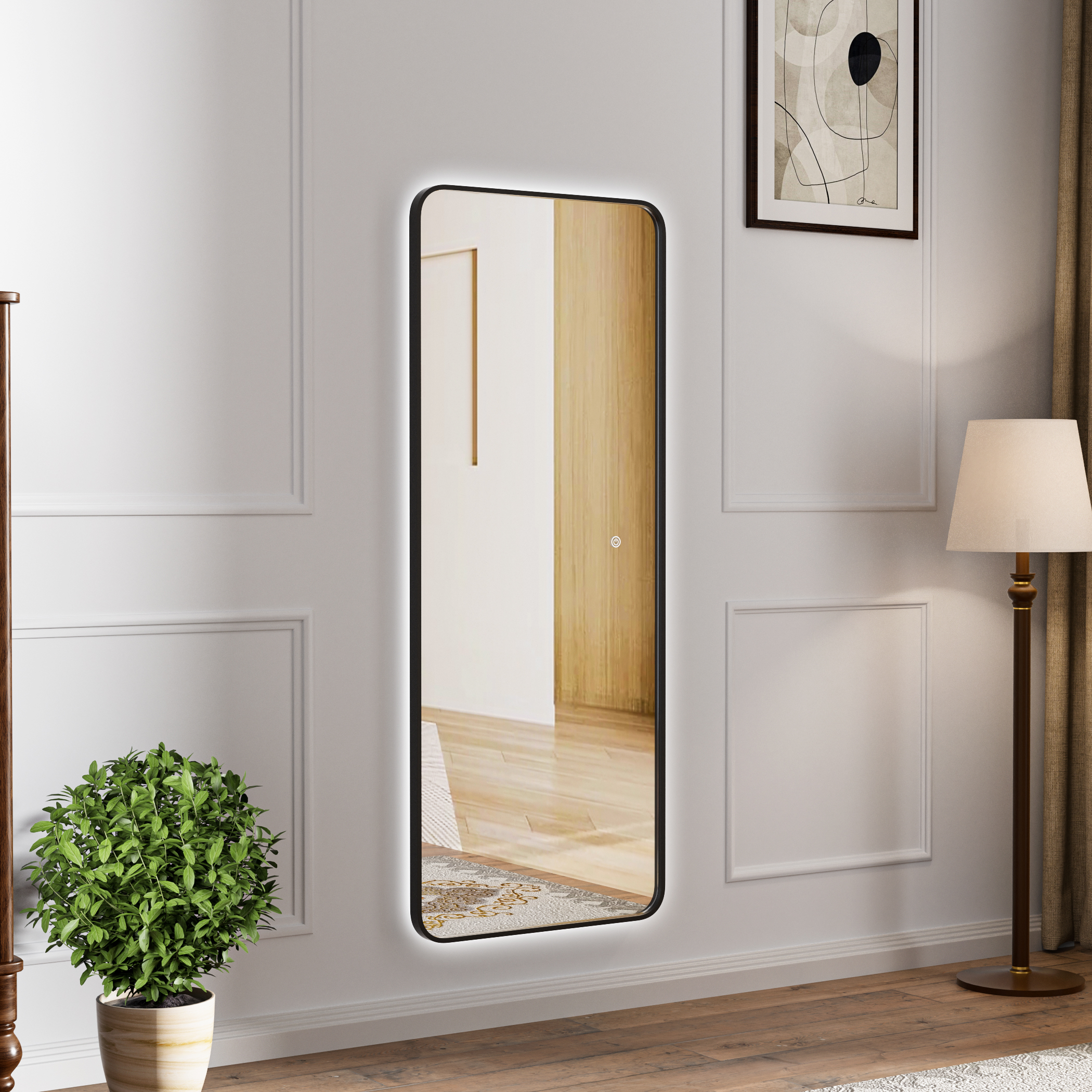 Hallspegel med LED-belysning | 150x60cm | Akali Hallspegel med LED-belysning | 150x60cm | Akali