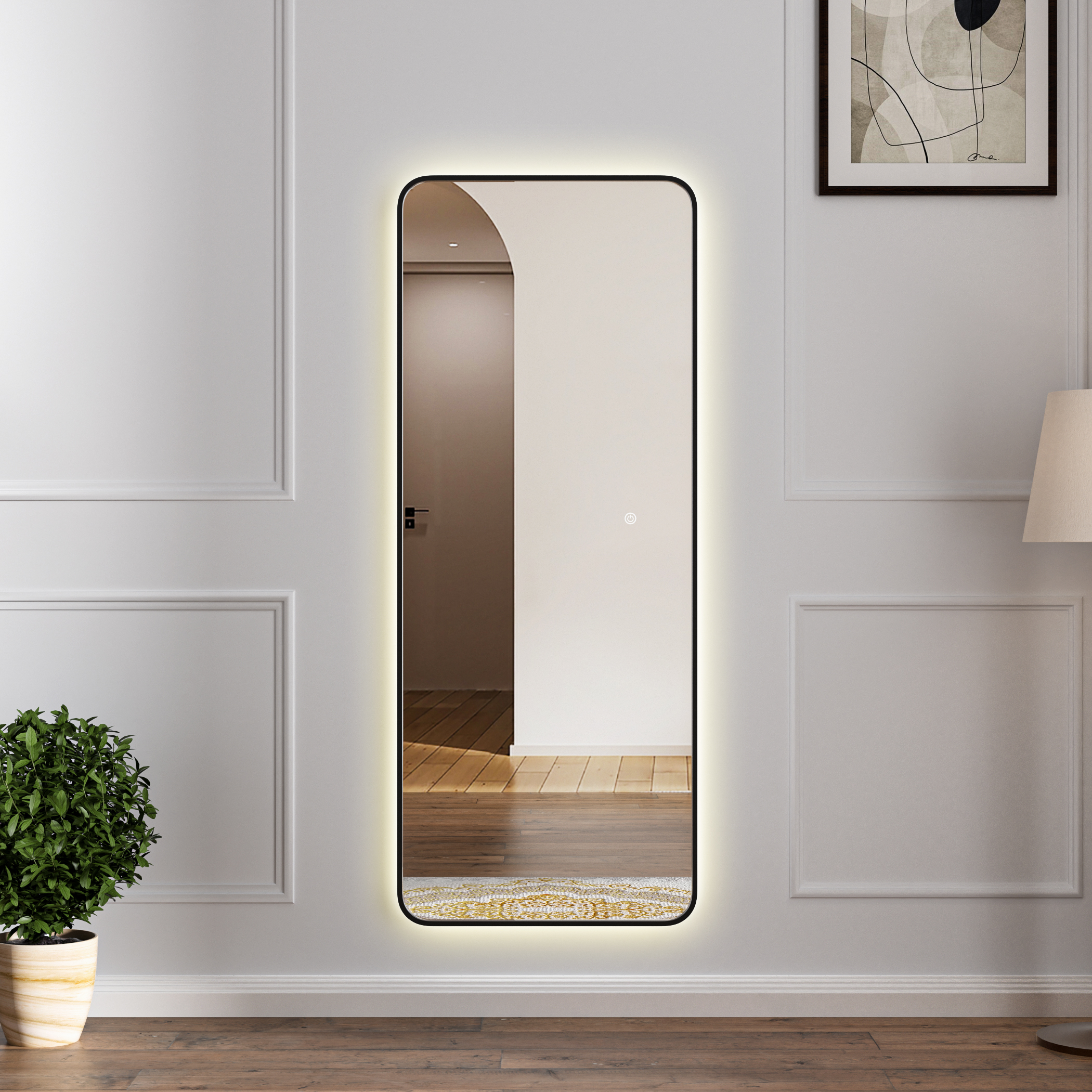 Hallspegel med LED-belysning | 150x60cm | Akali Hallspegel med LED-belysning | 150x60cm | Akali