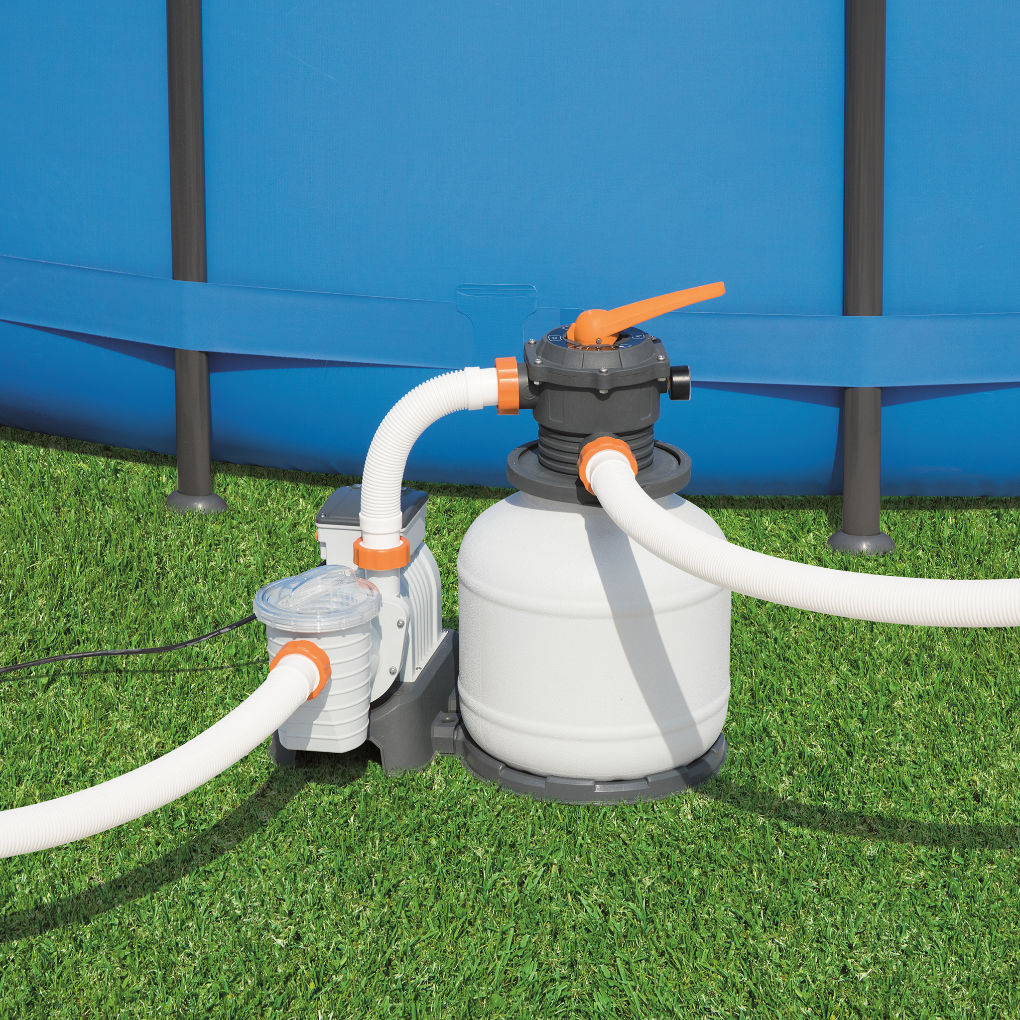 Bestway Flowclear sandfilterpump till ovanmarkpool | 1100-54500 liter Bestway Flowclear sandfilterpump till ovanmarkpool | 1100-54500 liter