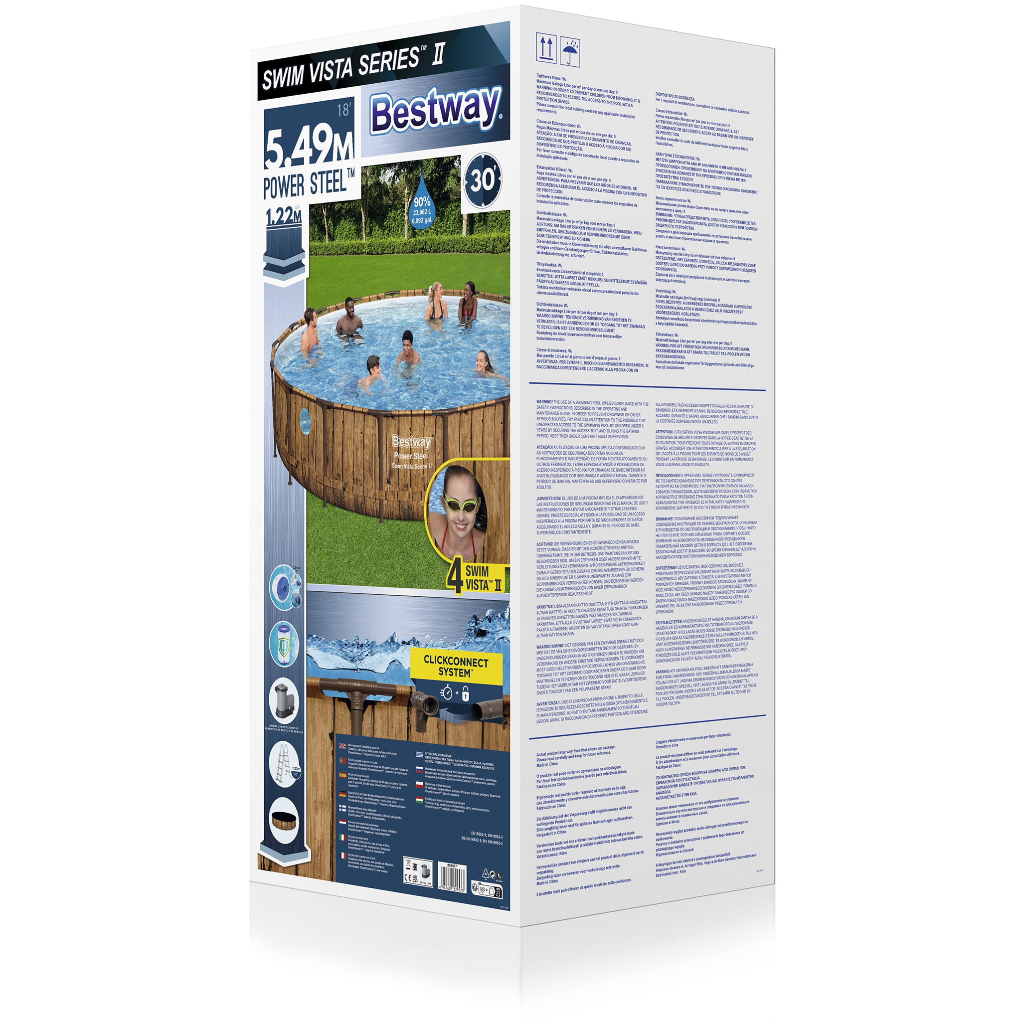 Bestway pool ovan mark Ø5,49m | Power Steel Swim Vista II (56977) Bestway pool ovan mark Ø5,49m | Power Steel Swim Vista II (56977)