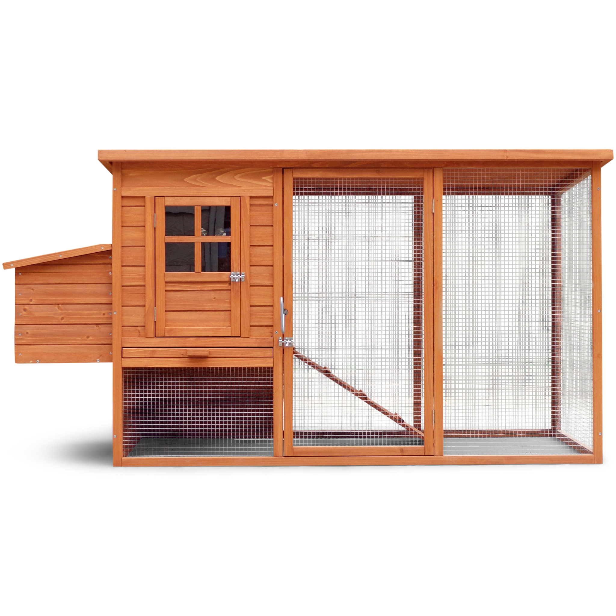 H�nshus med h�nsg�rd | L�ttst�dat | F�rdig byggsats | 2x0,7x1m