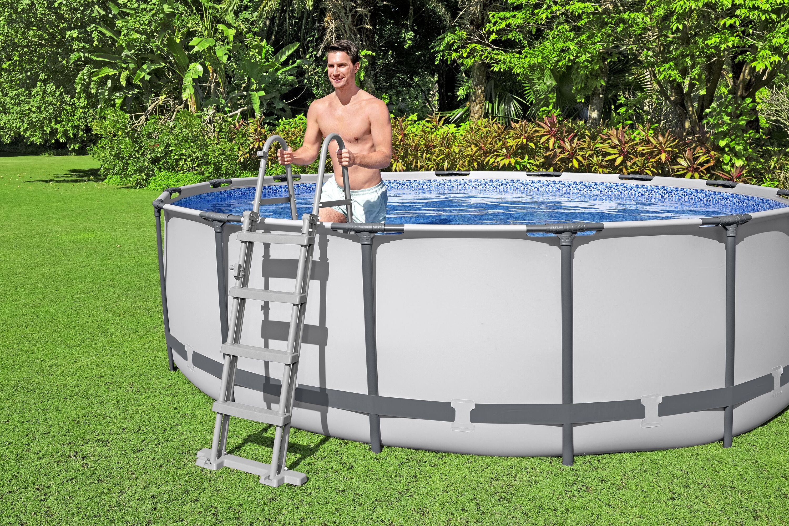 Bestway pool ovan mark Ø4,6m - 122cm djup | Steel Pro MAX (56438) Bestway pool ovan mark Ø4,6m - 122cm djup | Steel Pro MAX (56438)