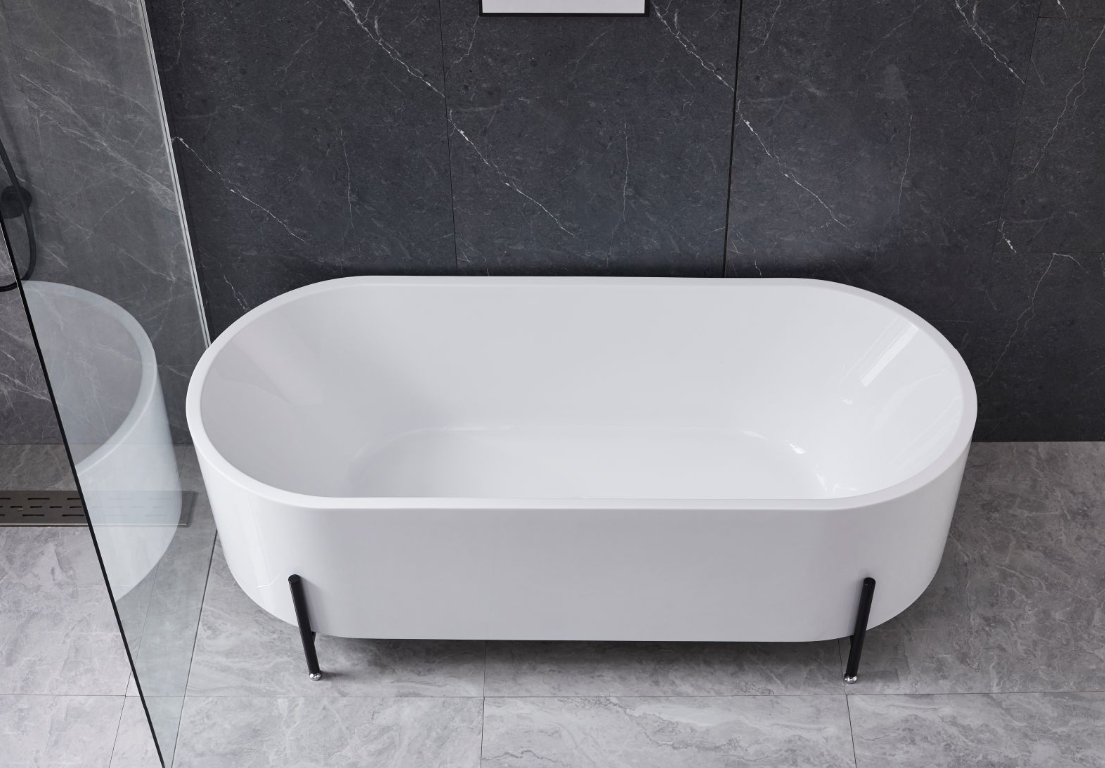 Badkar | 170x75 cm | Svarta fötter | Modern design Badkar | 170x75 cm | Svarta fötter | Modern design