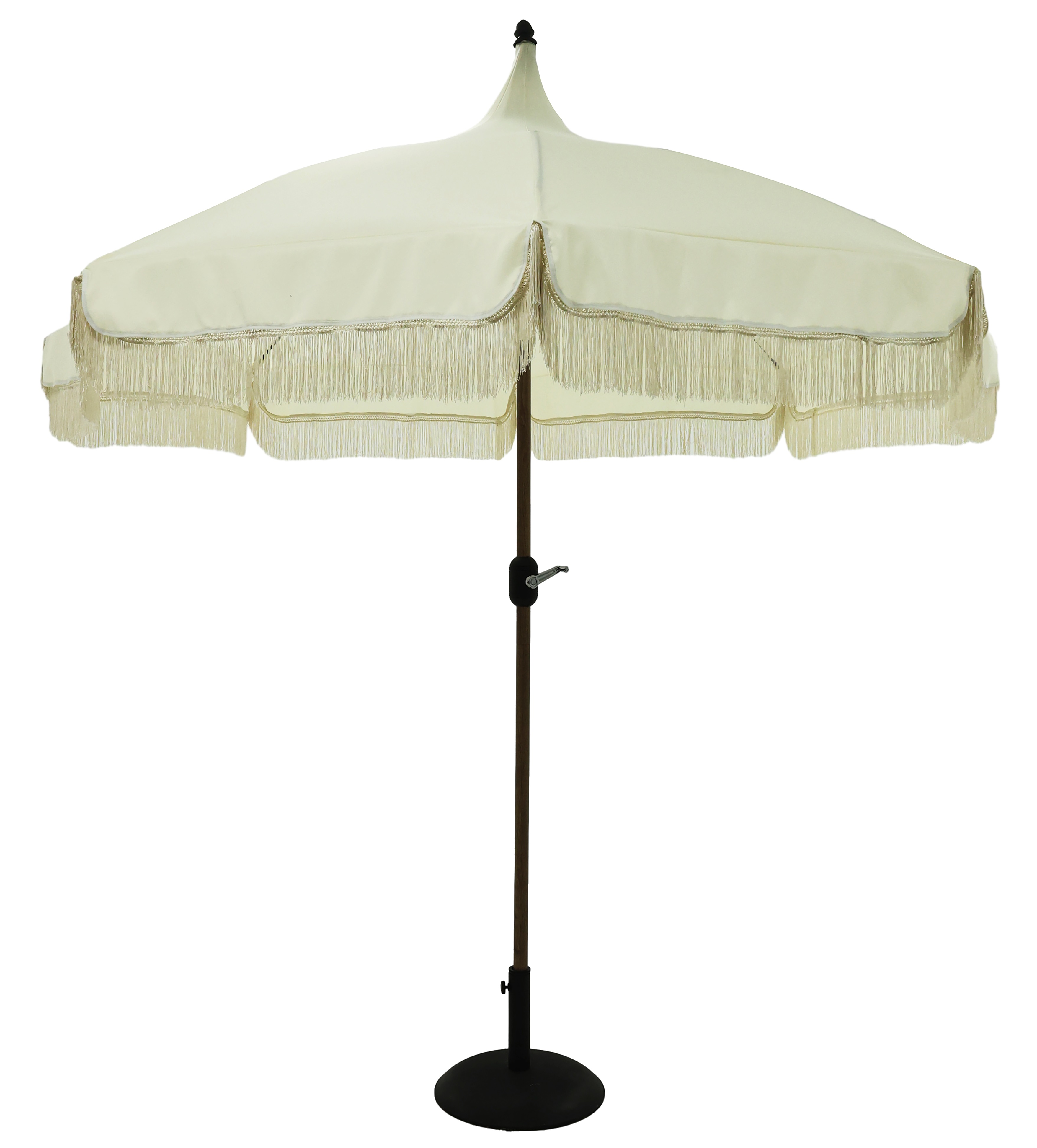 Cirkus parasoll med tofsar �270 cm | Beige