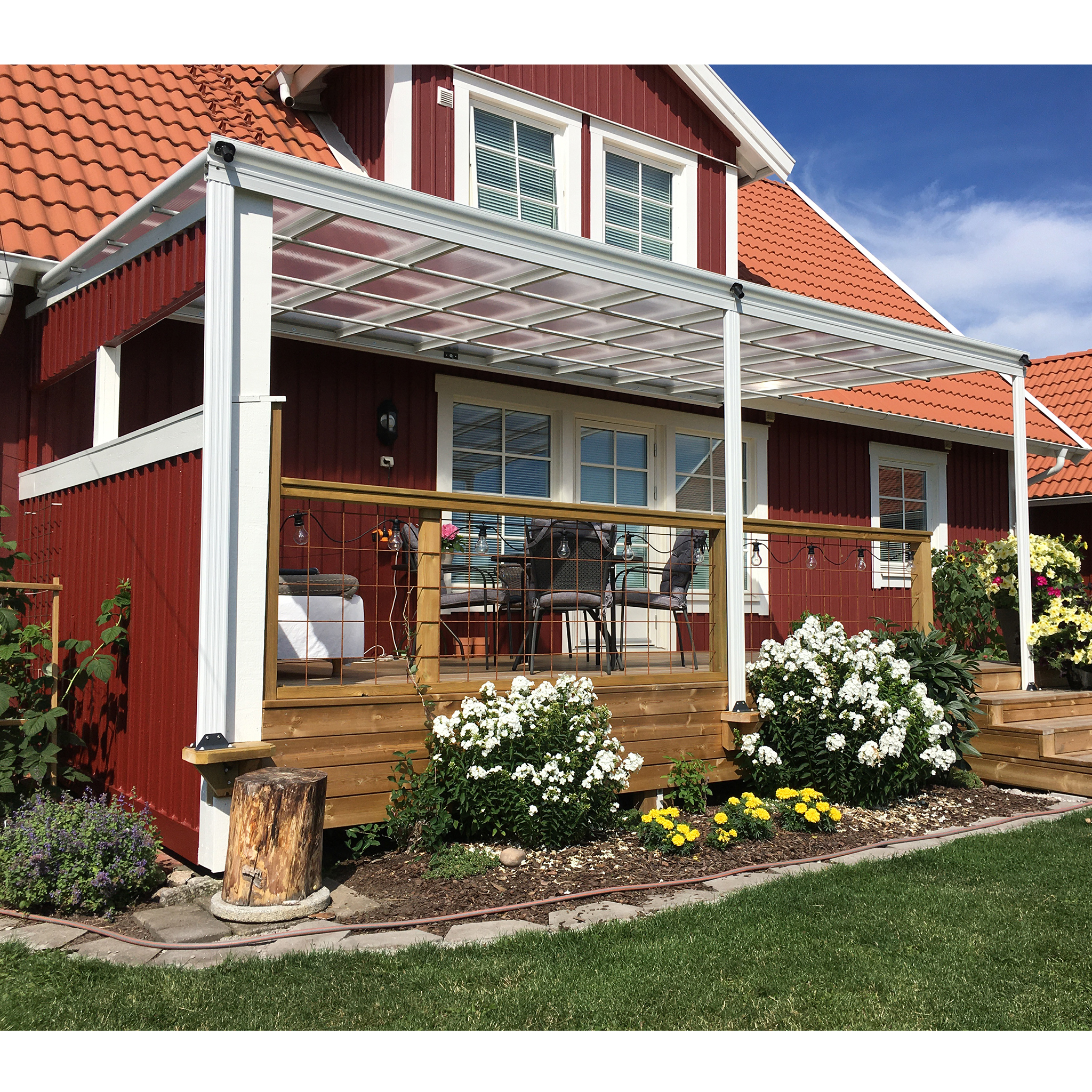 Altantak 5.6x3.0m | Extra hög | Kanalplast / Aluminium Altantak 5.6x3.0m | Extra hög | Kanalplast / Aluminium