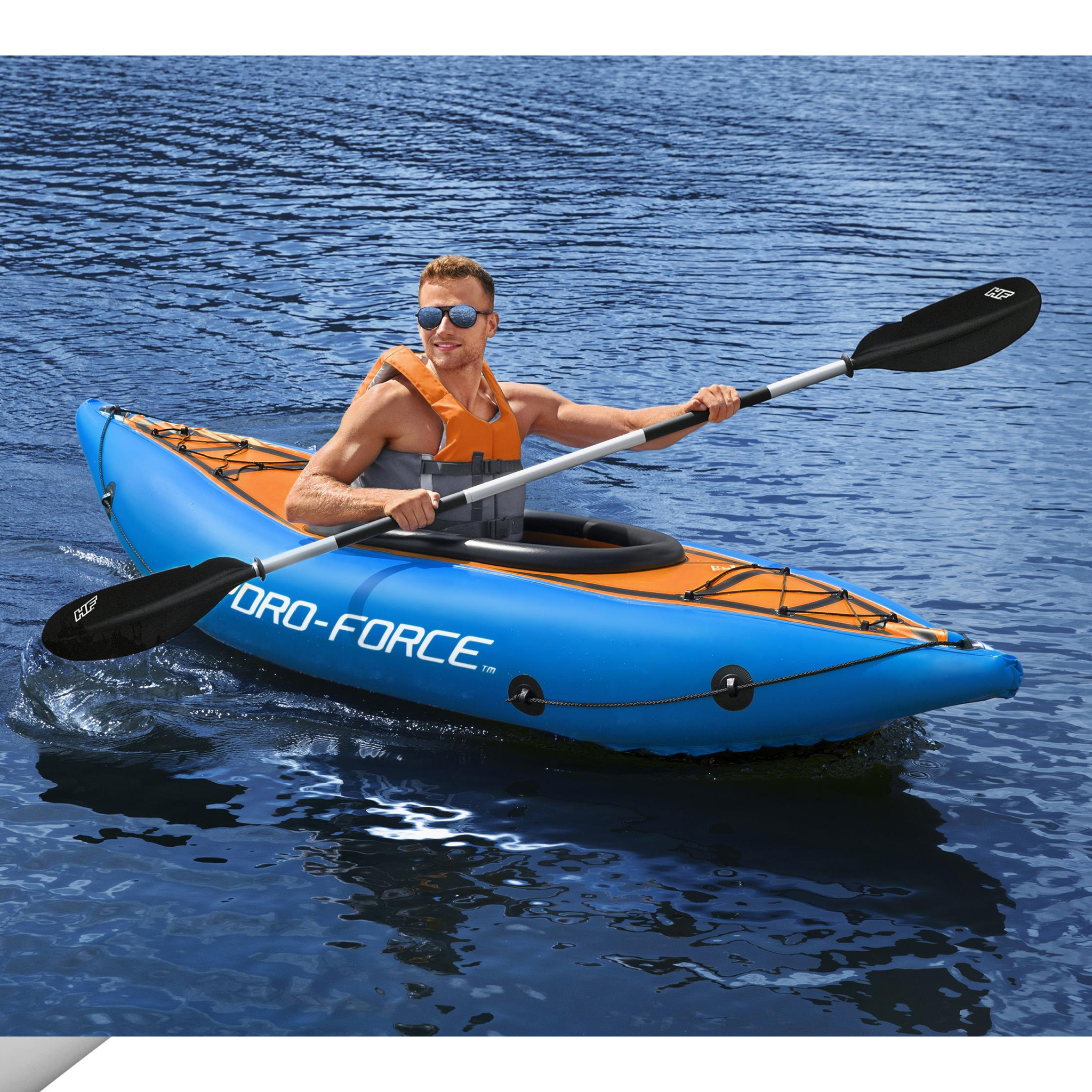 Aluminum kajakpaddel 230cm | Bestway Hydro-Force™ | Svart (62174) Aluminum kajakpaddel 230cm | Bestway Hydro-Force™ | Svart (62174)