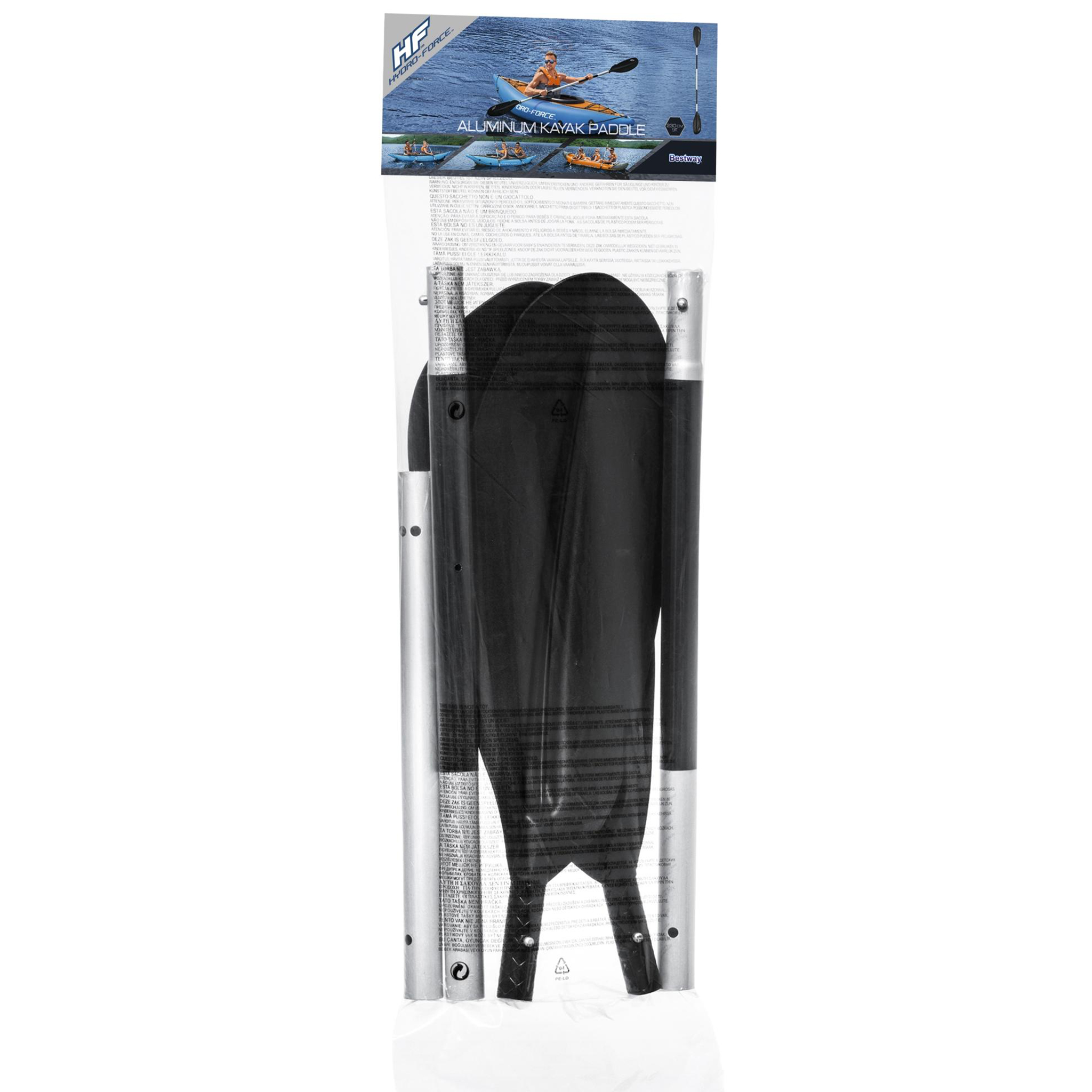 Aluminum kajakpaddel 230cm | Bestway Hydro-Force™ | Svart (62174) Aluminum kajakpaddel 230cm | Bestway Hydro-Force™ | Svart (62174)