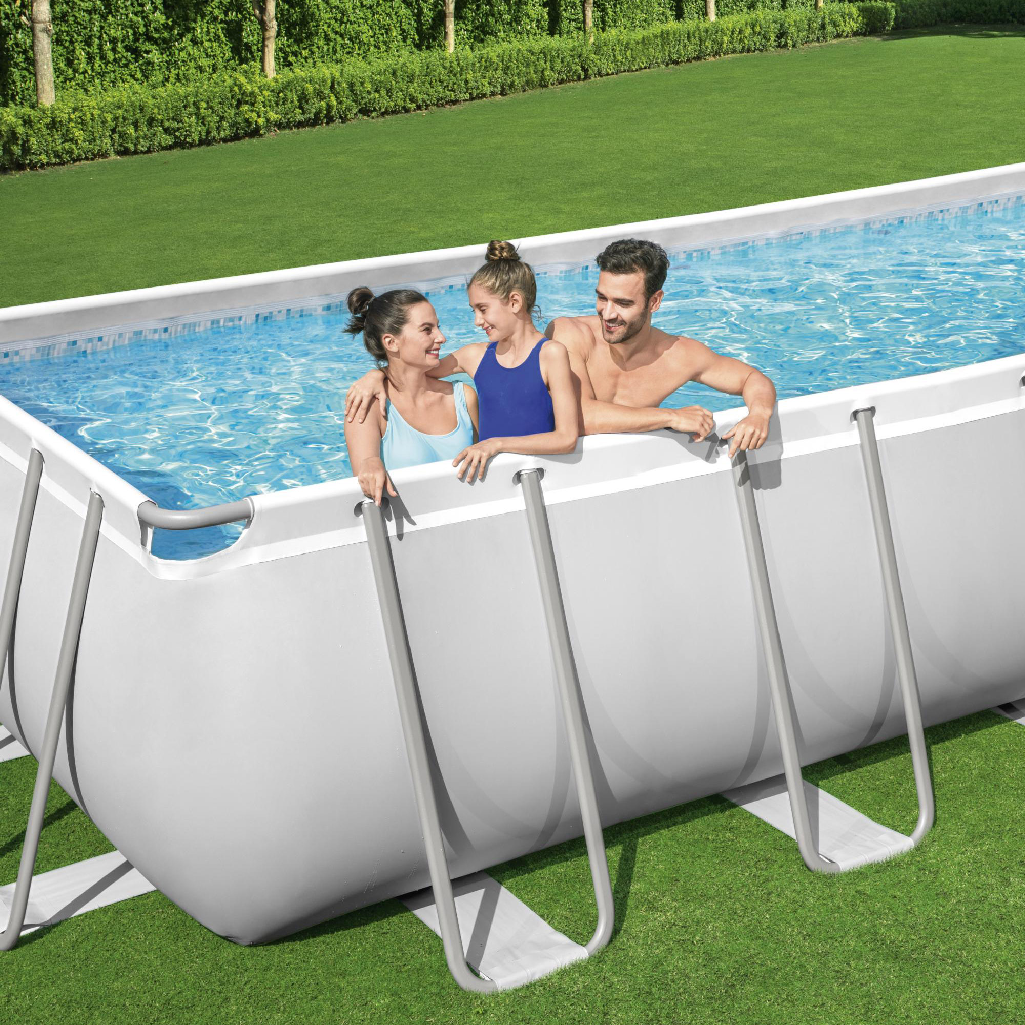 Bestway pool ovan mark 6,4x2,74m - 132cm djup | Power Steel (5611Z) Bestway pool ovan mark 6,4x2,74m - 132cm djup | Power Steel (5611Z)