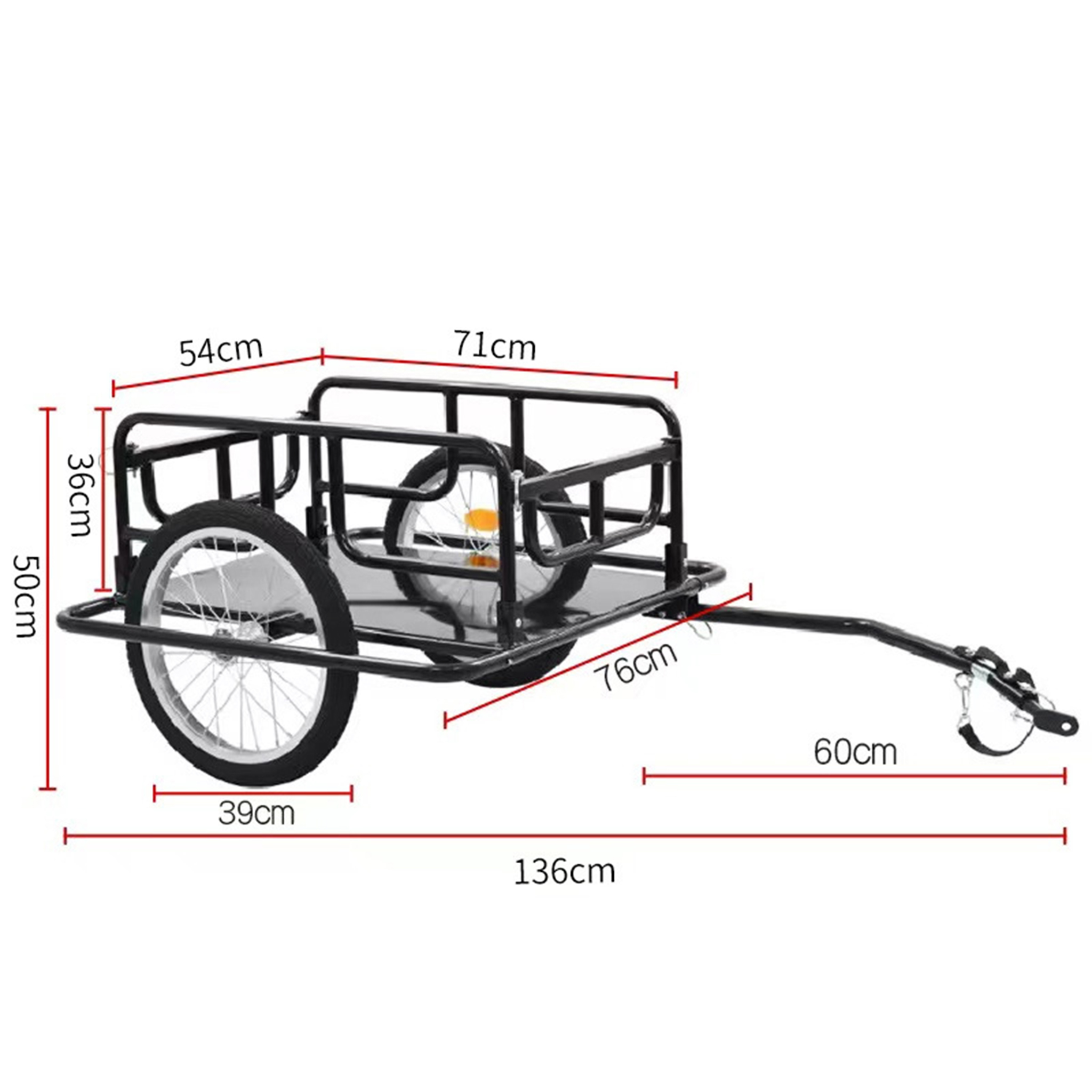 Cykelkärra/cykelvagn | Lastkapacitet 40kg Cykelkärra/cykelvagn | Lastkapacitet 40kg