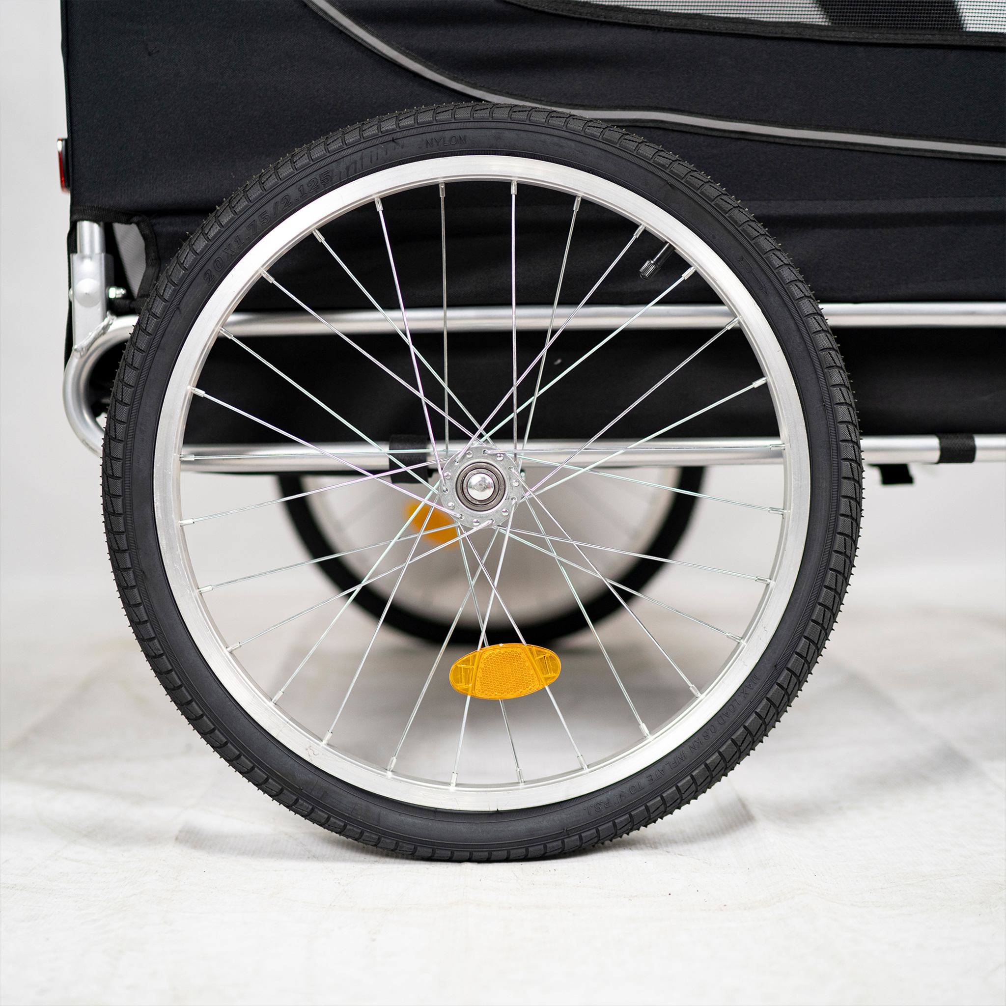 Cykelvagn f�r hund | Lastkapacitet 40kg | Hopf�llbar