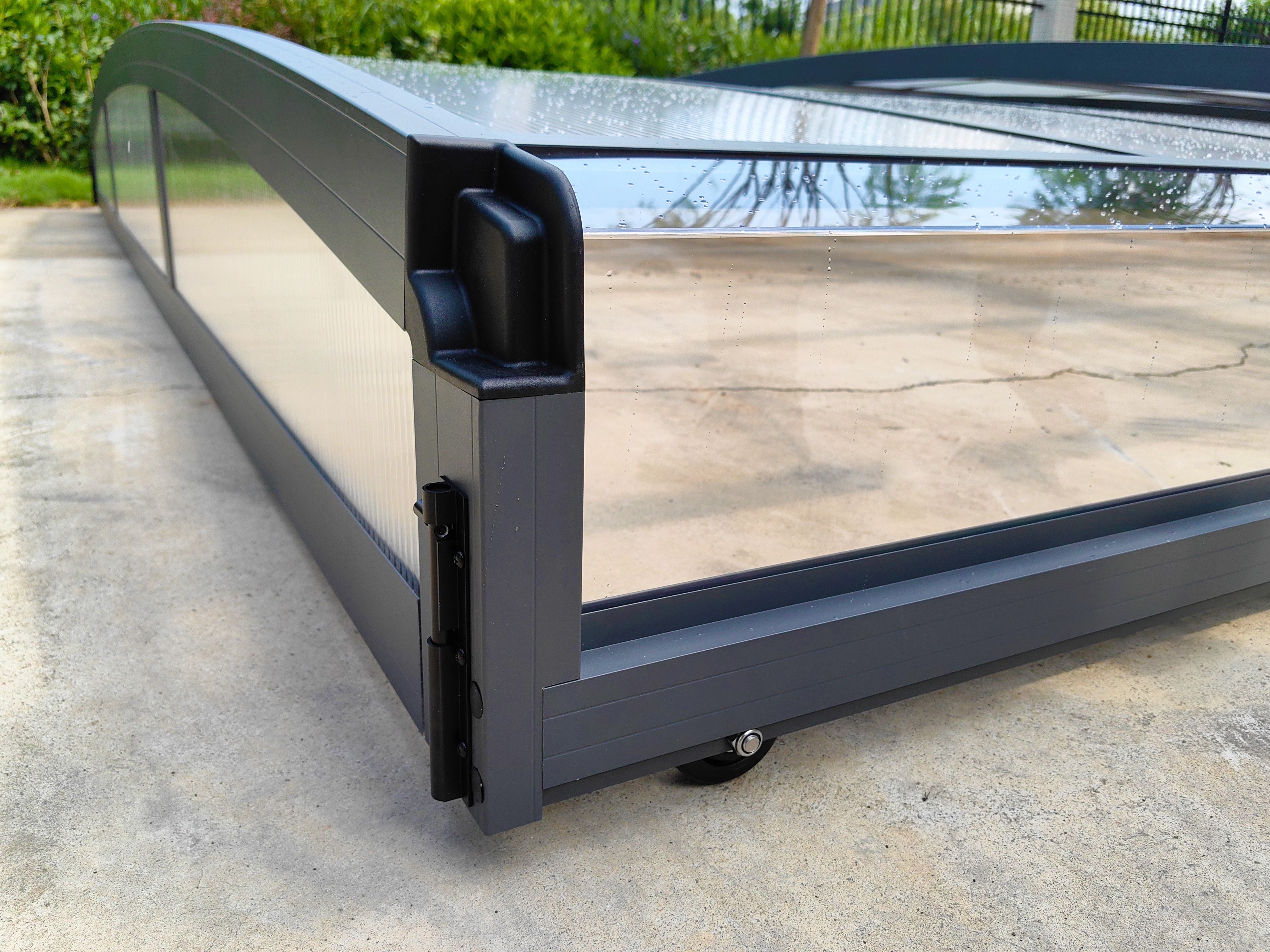 Pooltak 4x8m | Utan skenor | UV-skydd Pooltak 4x8m | Utan skenor | UV-skydd