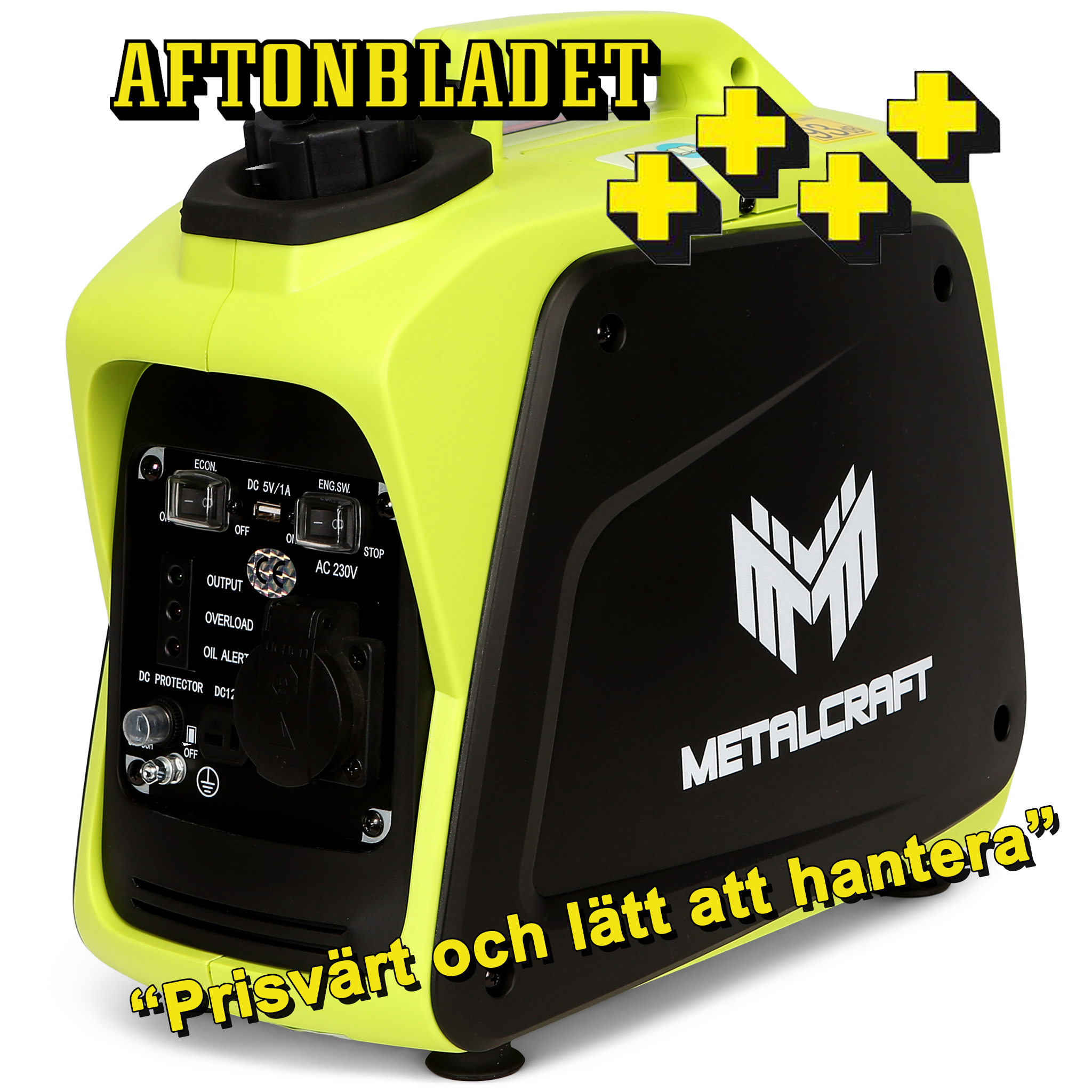 Digitalt elverk 1000W | Portabel med USB-port | Metalcraft Digitalt elverk 1000W | Portabel med USB-port | Metalcraft