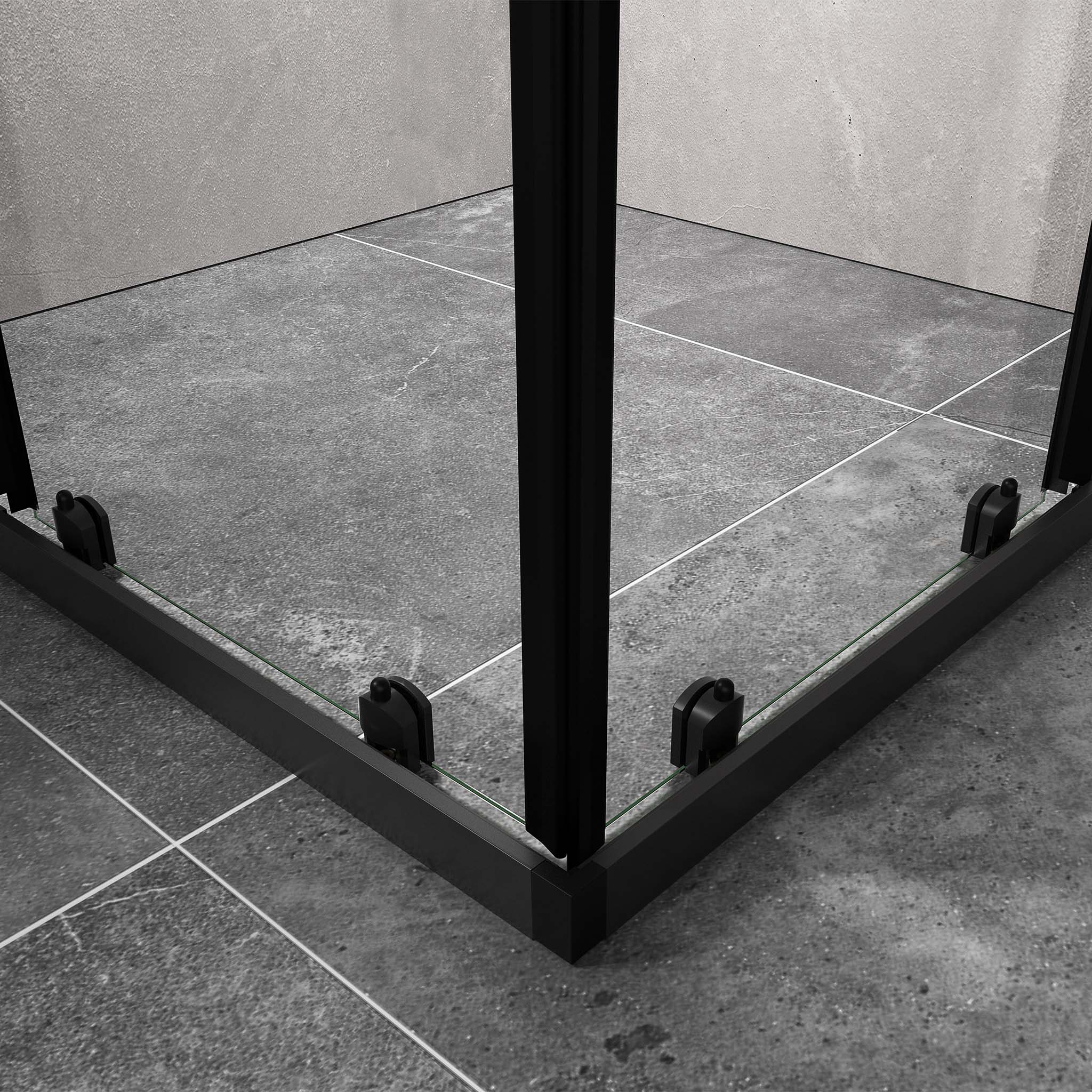 Duschhörna med skjutdörrar | 6mm säkerhetsglas | Modern design Duschhörna med skjutdörrar | 6mm säkerhetsglas | Modern design