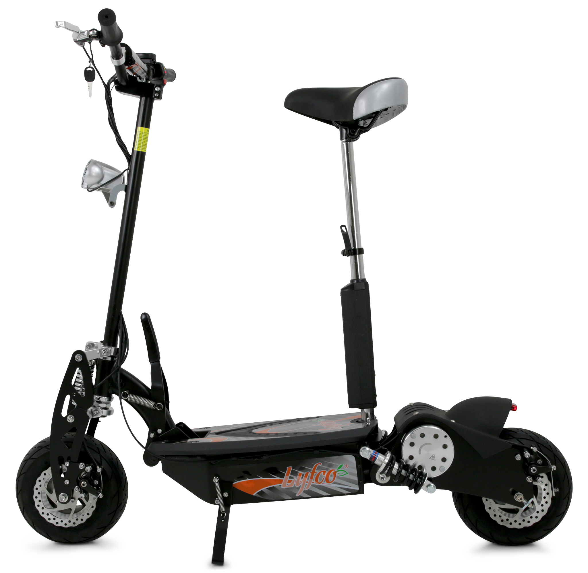 Elscooter 1000W med sadel | 38 km/tim | Hopfällbar | Lyfco Elscooter 1000W med sadel | 38 km/tim | Hopfällbar | Lyfco