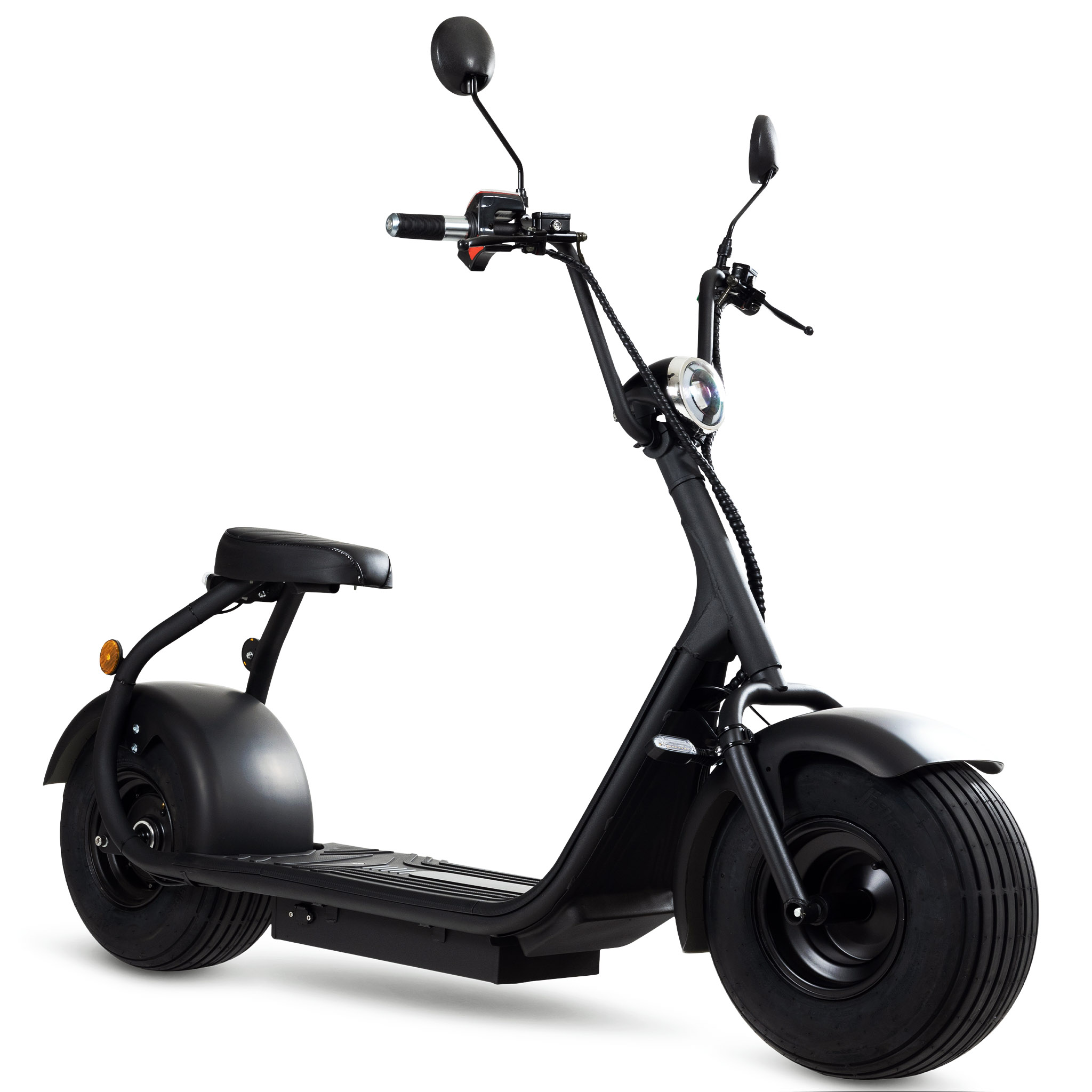 Fatscooter 2000W LG litiumbatteri - 13 Ah | Mattsvart | Lyfco