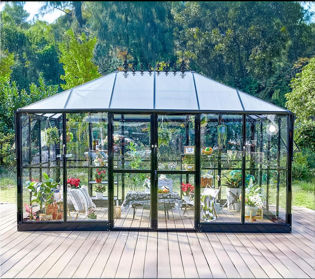 Gazebo 12 m² | 4 mm säkerhetsglas | Hållbar och stilren konstruktion Gazebo 12 m² | 4 mm säkerhetsglas | Hållbar och stilren konstruktion
