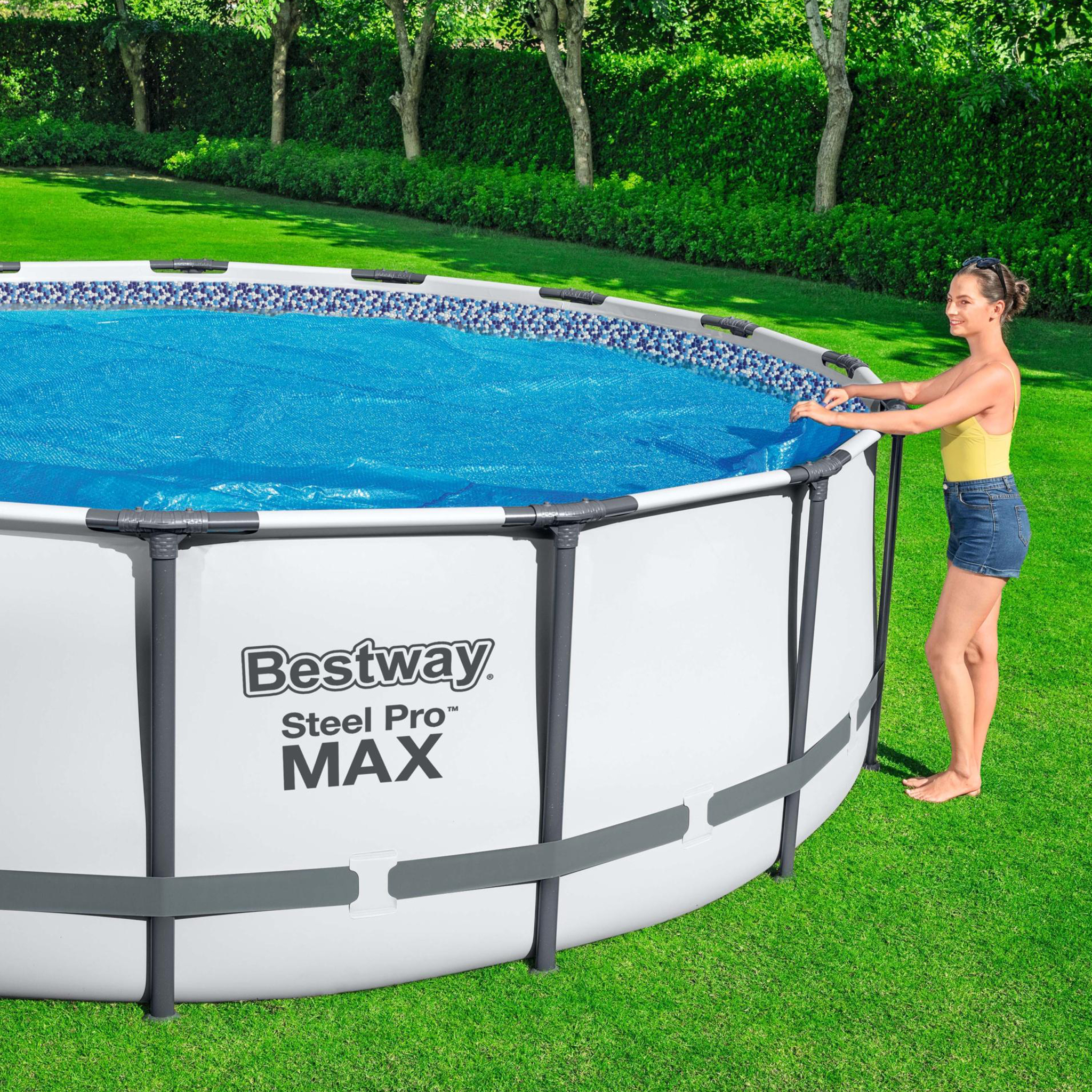 Flowclear solskydd/pool�verdrag till ovanmarkpool | 3,66m