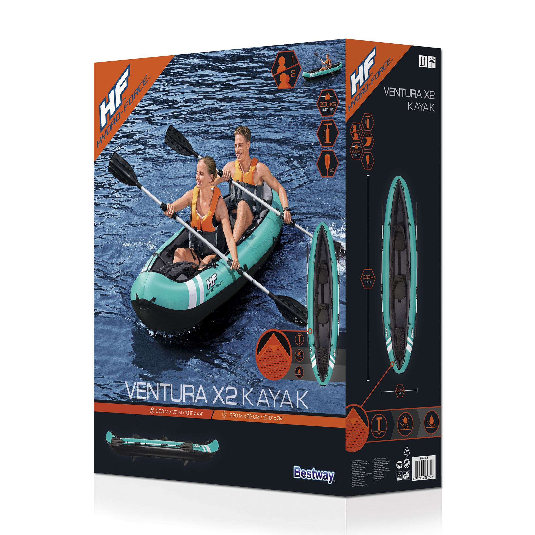 Uppbl�sbar kajak 2 personer | Bestway Ventura (65052)