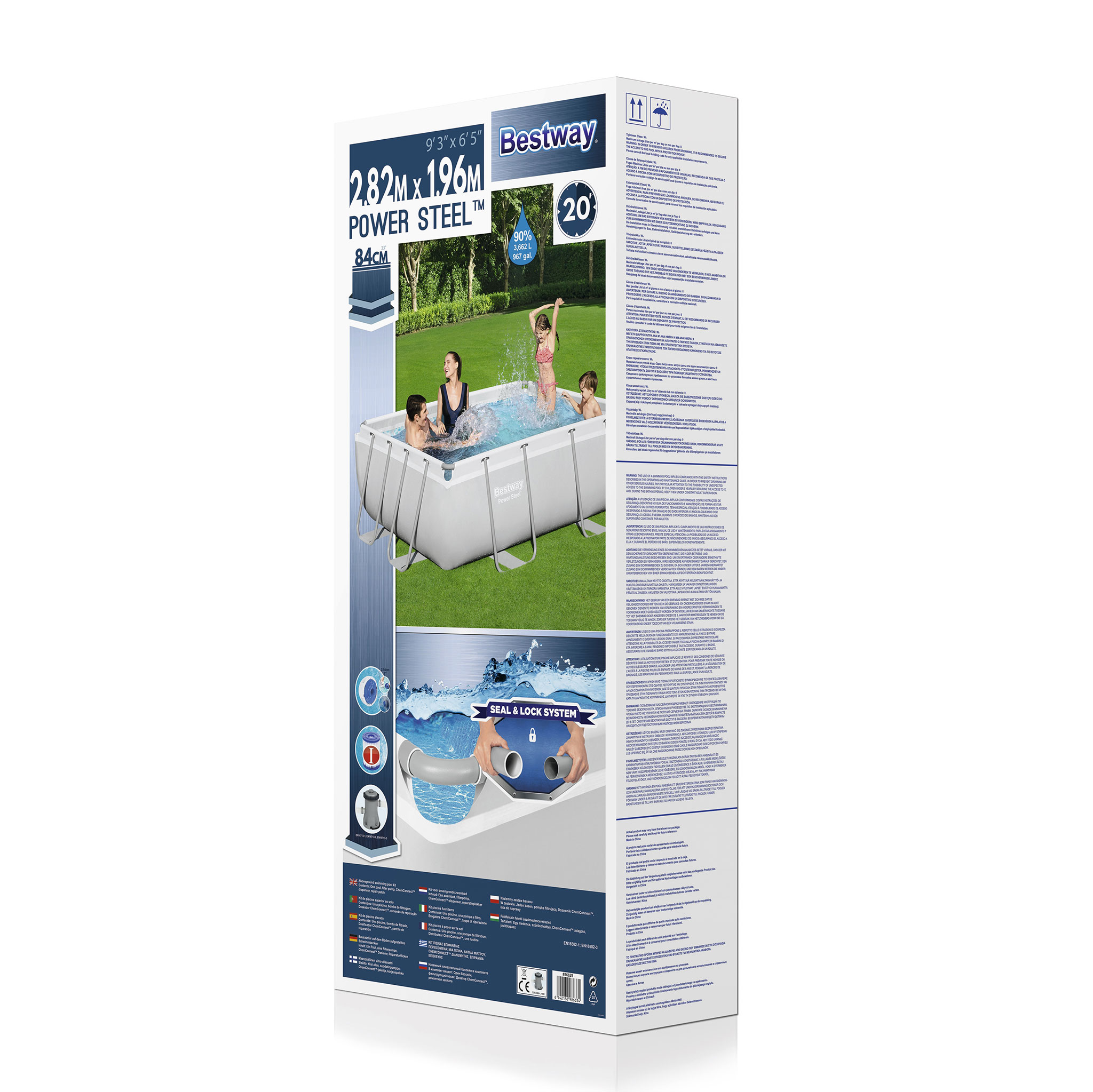 Bestway pool ovan mark 2,82x1,96m - 84cm djup| Power Steel (56629) Bestway pool ovan mark 2,82x1,96m - 84cm djup| Power Steel (56629)