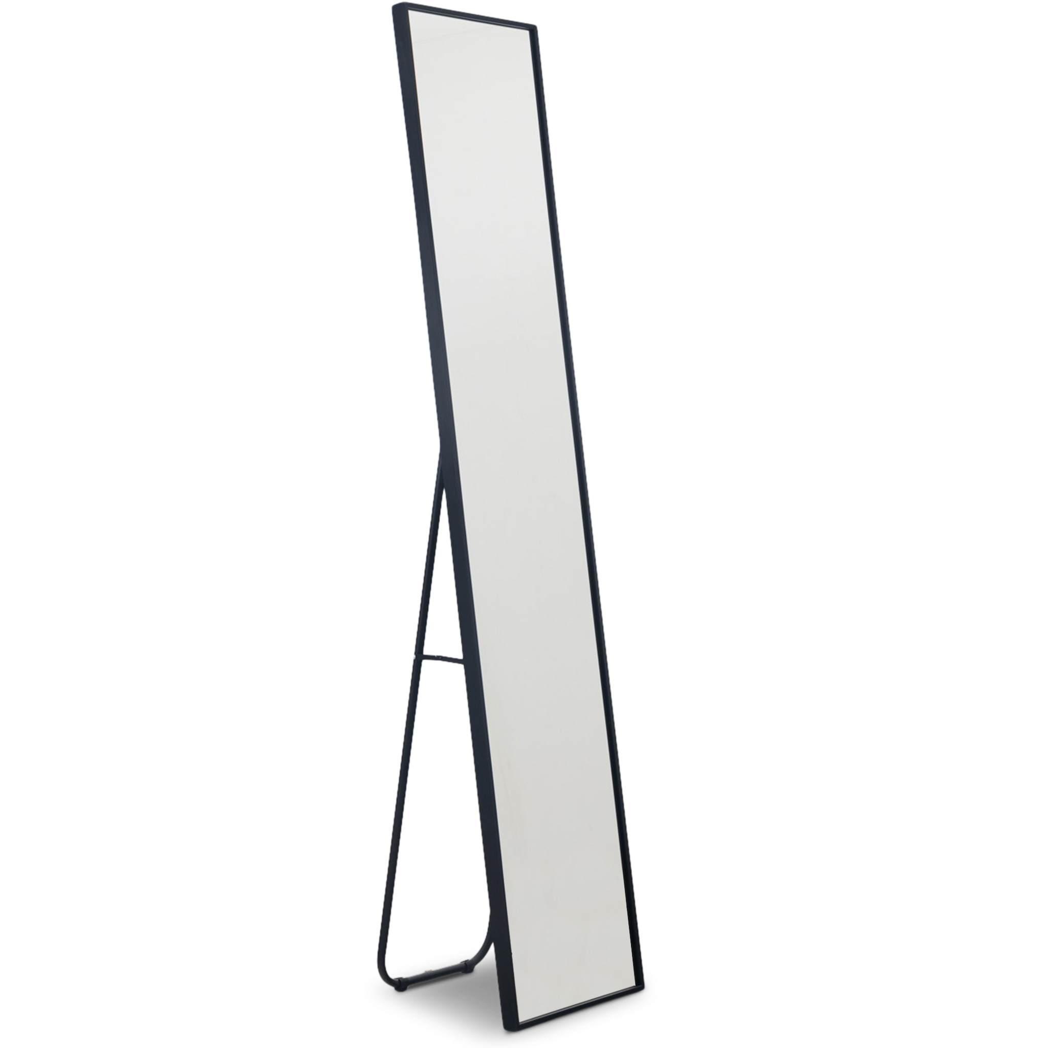 Smal helkroppsspegel 35x170 cm | Golvstående | Svart ram Smal helkroppsspegel 35x170 cm | Golvstående | Svart ram