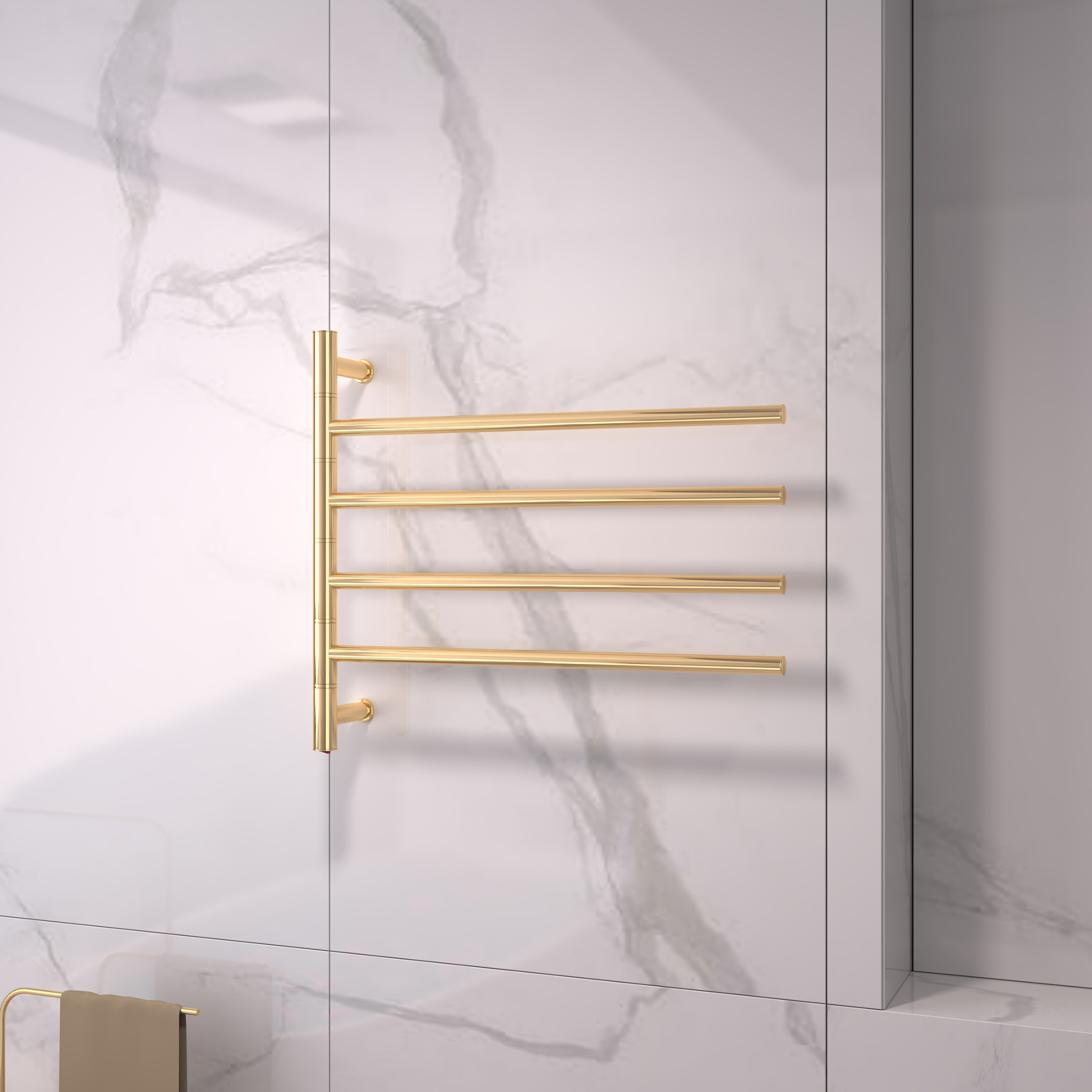 Stor elektrisk handdukstork 63x55x12,5cm | 9007 | Guld Stor elektrisk handdukstork 63x55x12,5cm | 9007 | Guld