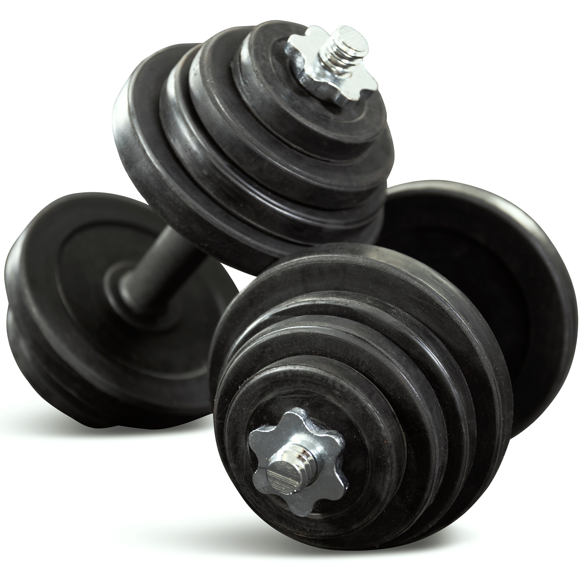 Hantlar 2x15kg st�llbar vikt | Perfekt f�r hemmabruk | Trekkrunner