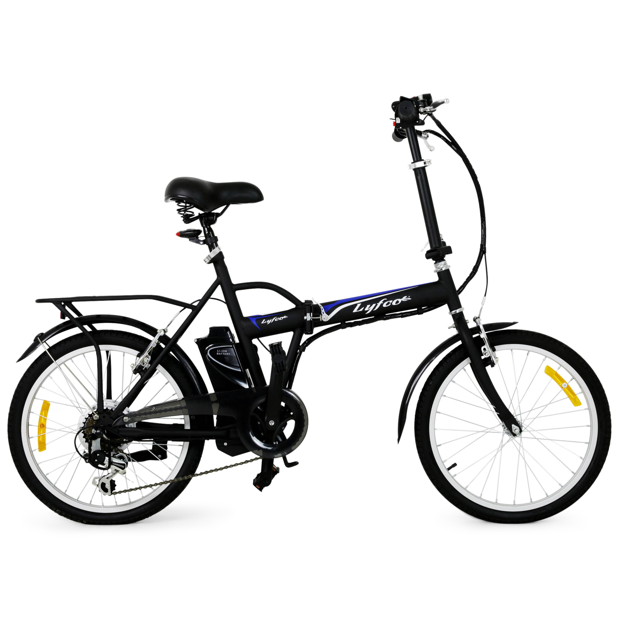 Hopfällbar elcykel | 250W - 10,4Ah | 6 växlar | Lyfco Hopfällbar elcykel | 250W - 10,4Ah | 6 växlar | Lyfco