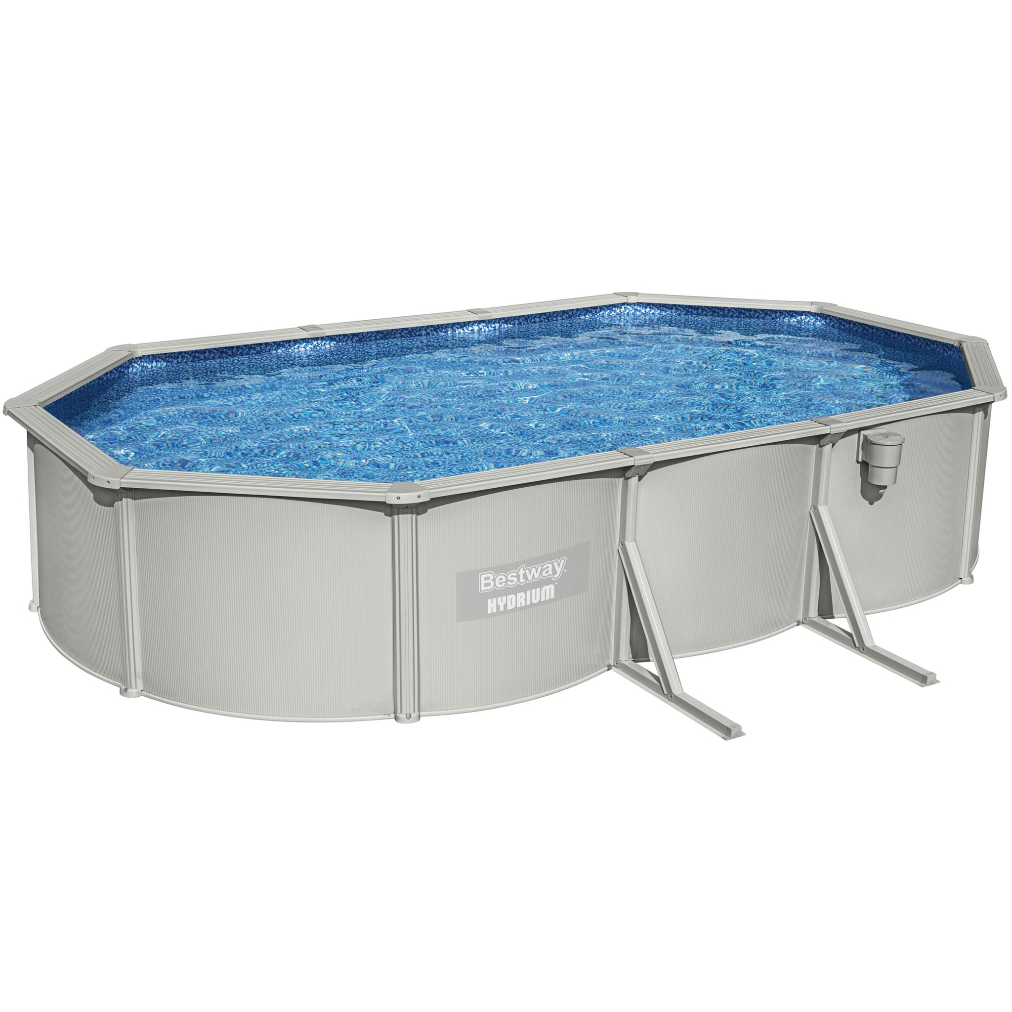 Bestway st�lv�ggspool 6,1x3,6m - 1,2m djup | Hydrium Pool set (56369)