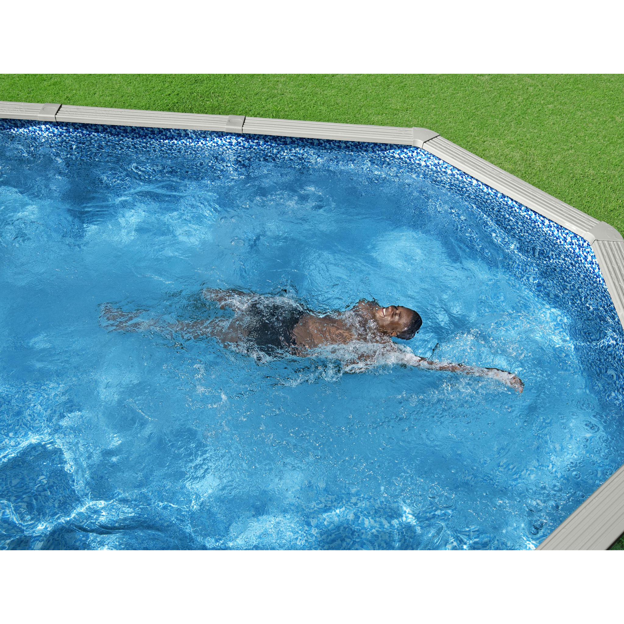 Bestway st�lv�ggspool 6,1x3,6m - 1,2m djup | Hydrium Pool set (56369)
