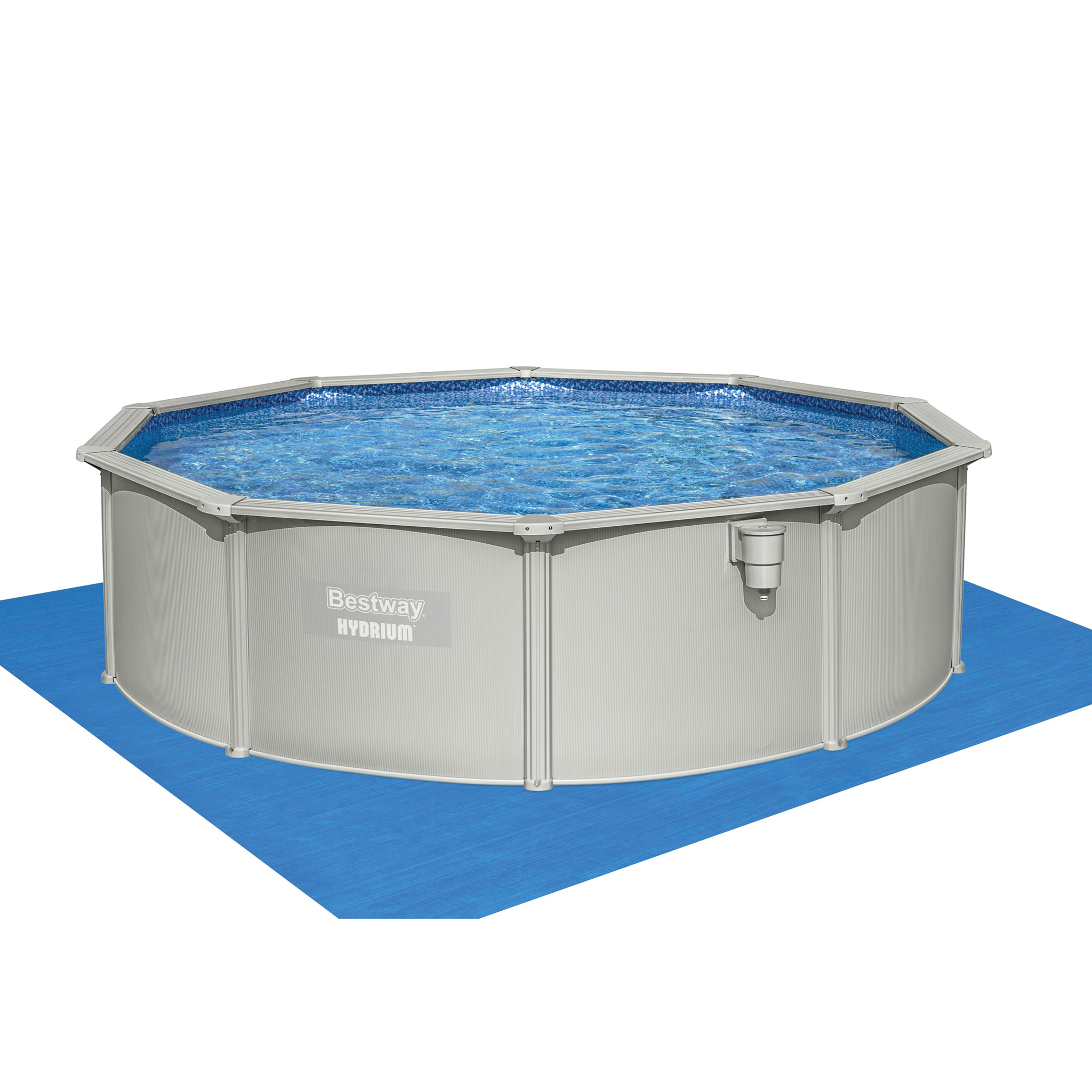 Bestway stålväggspool Ø4,6m - 1,2m djup | Hydrium (56384) Bestway stålväggspool Ø4,6m - 1,2m djup | Hydrium (56384)