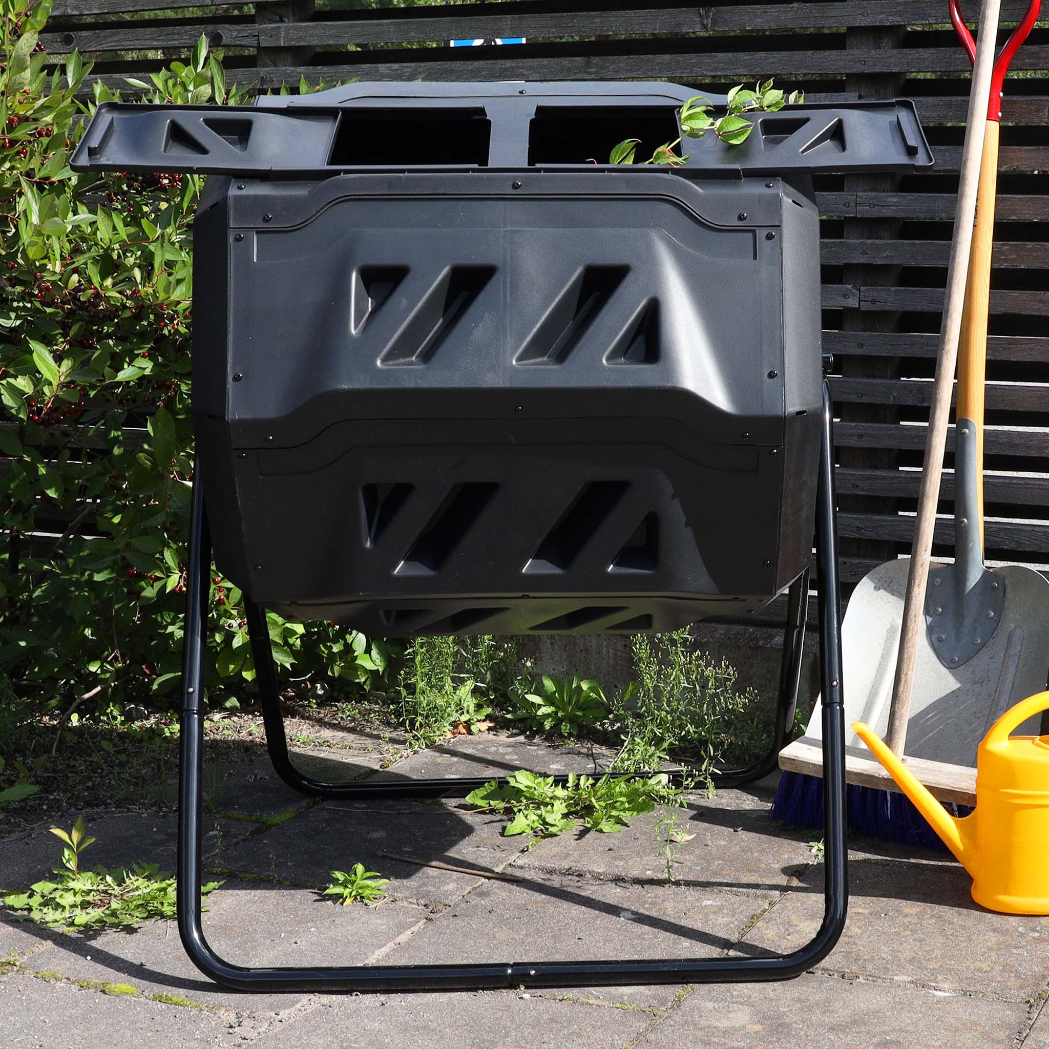 Roterande varmkompost / komposttrumma 160 liter Roterande varmkompost / komposttrumma 160 liter