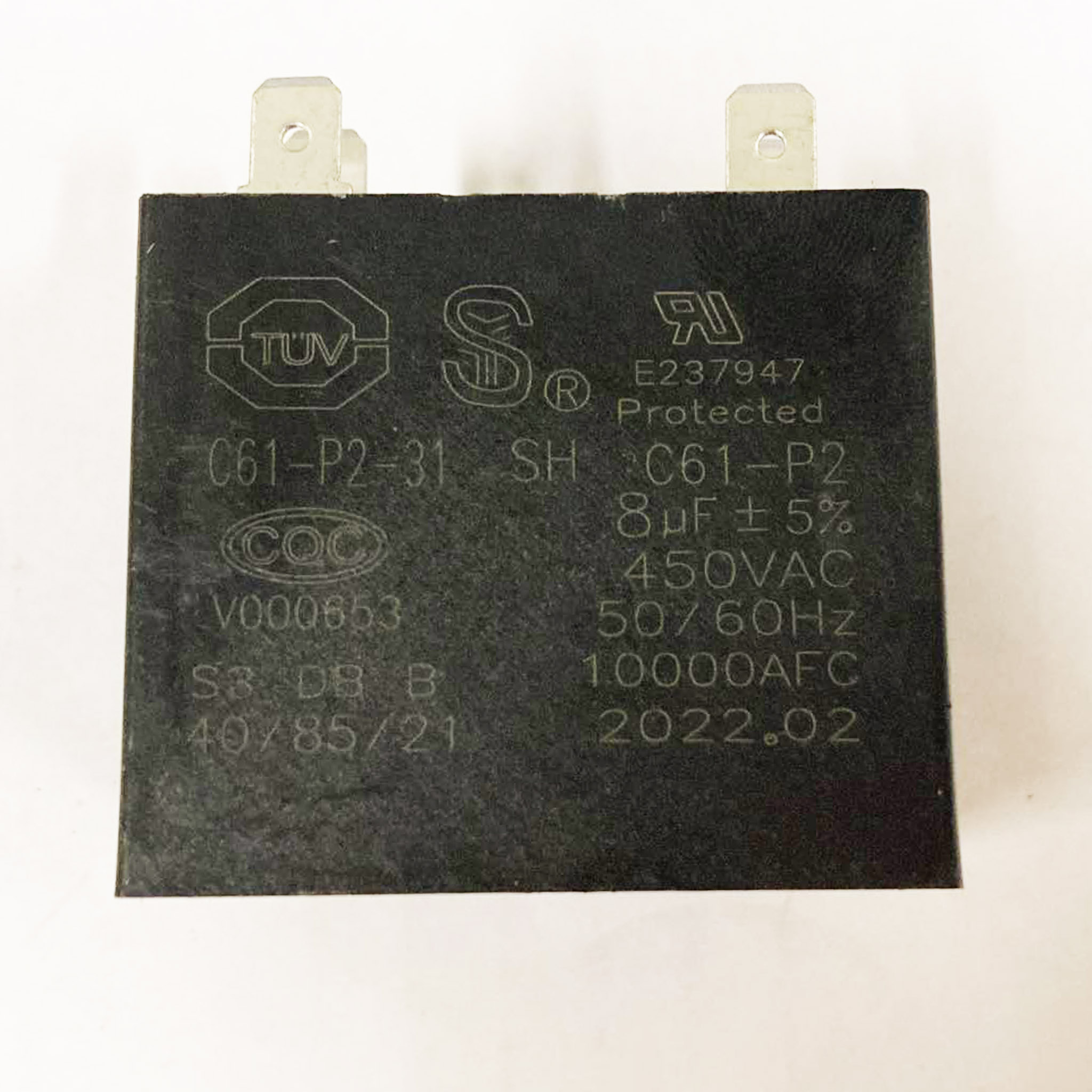 Kondensator 8 µF ±5% till 116-4-2 Kondensator 8 µF ±5% till 116-4-2