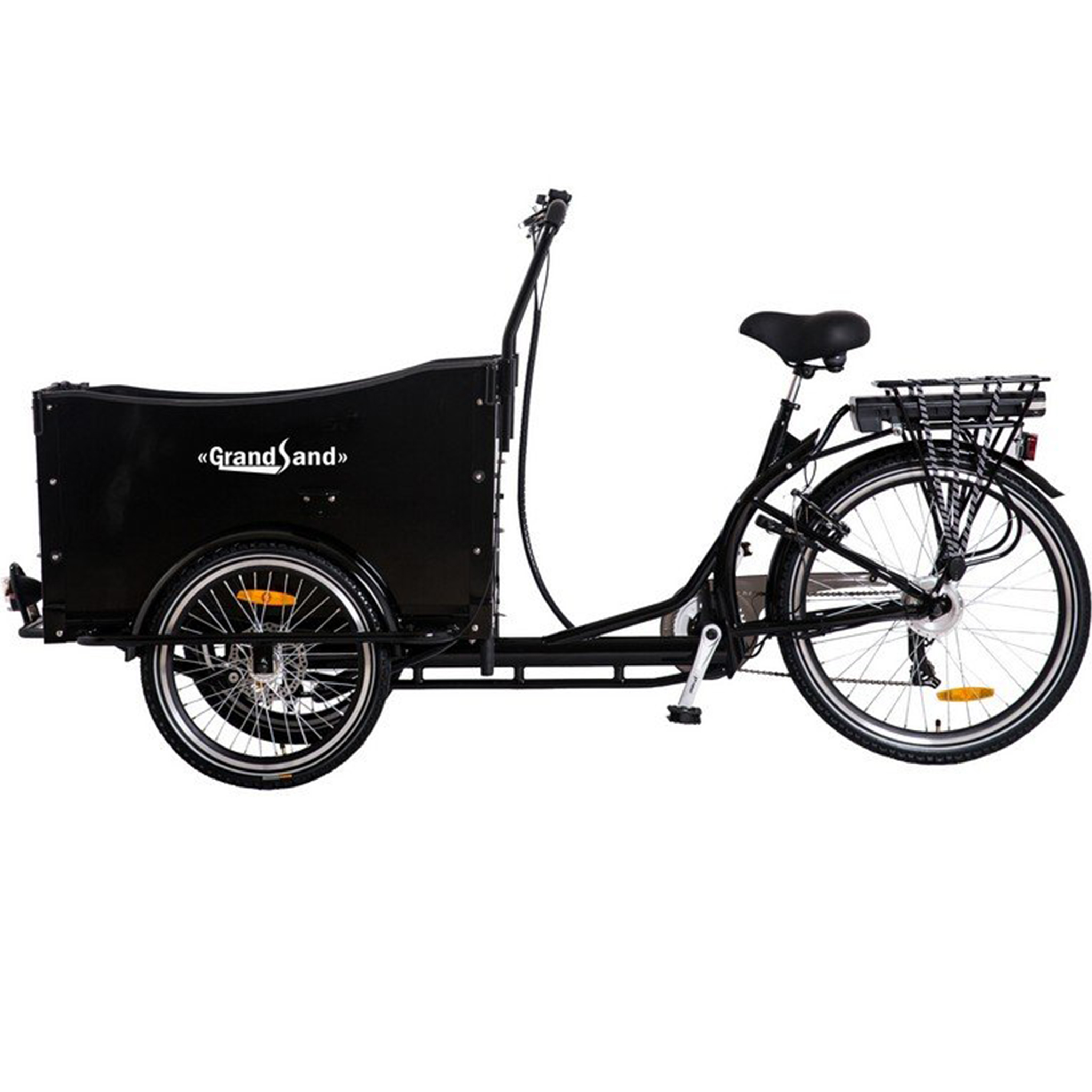 Lådcykel El | 6 växlar | 250W - 12,8Ah Panasonic litiumbatteri - Svart Lådcykel El | 6 växlar | 250W - 12,8Ah Panasonic litiumbatteri - Svart