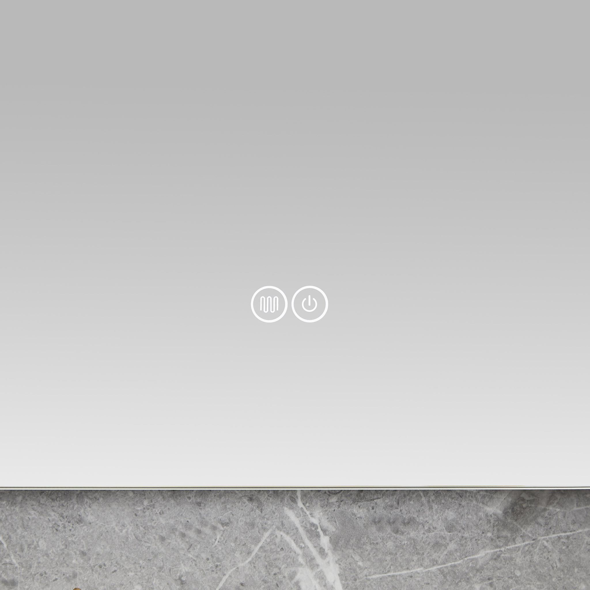 Badrumsspegel | LED-lyse sidor | Dimmer & touch-styrning | Rektangul�r
