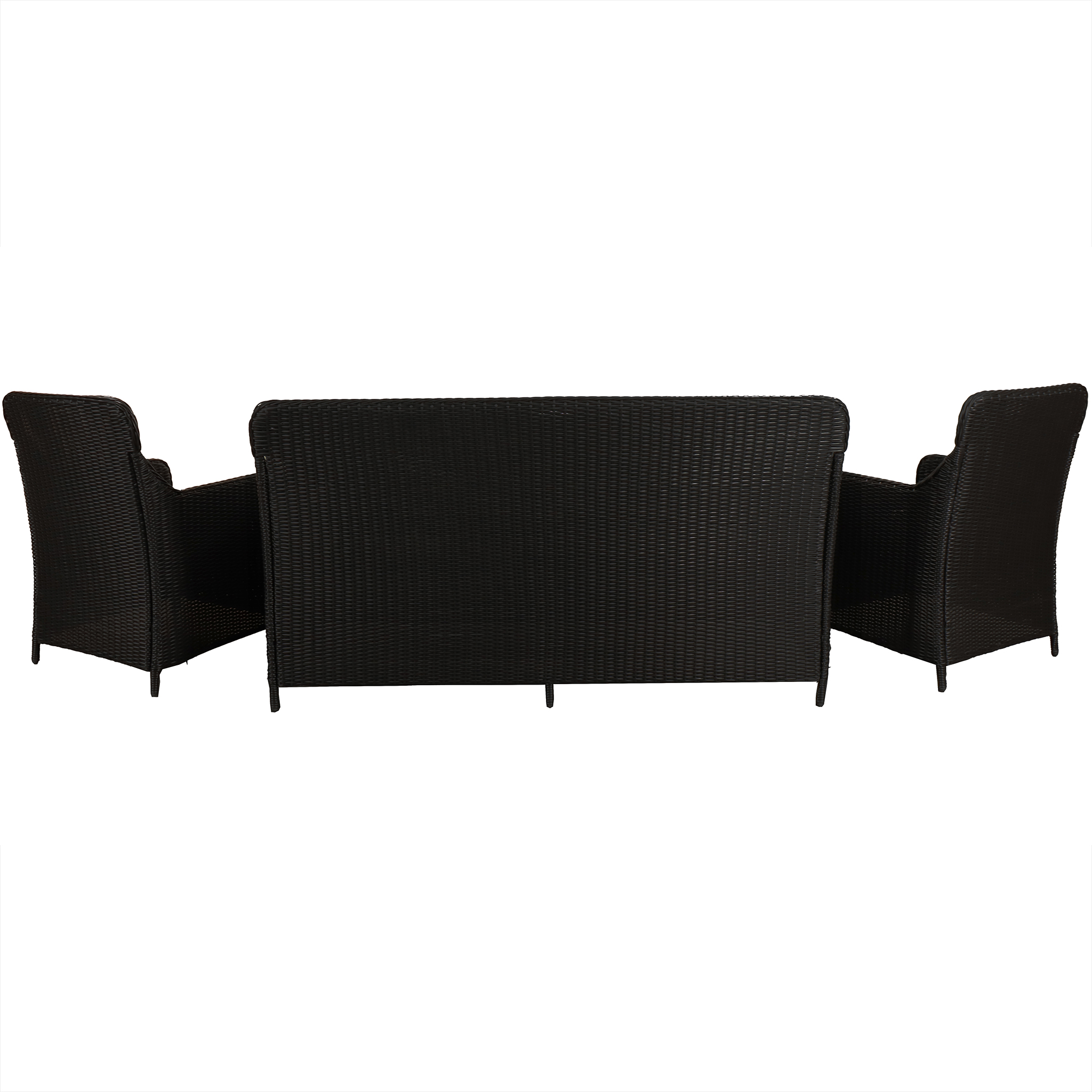 Loungegrupp utemöbler | Svart konstrotting | Rögrund Loungegrupp utemöbler | Svart konstrotting | Rögrund