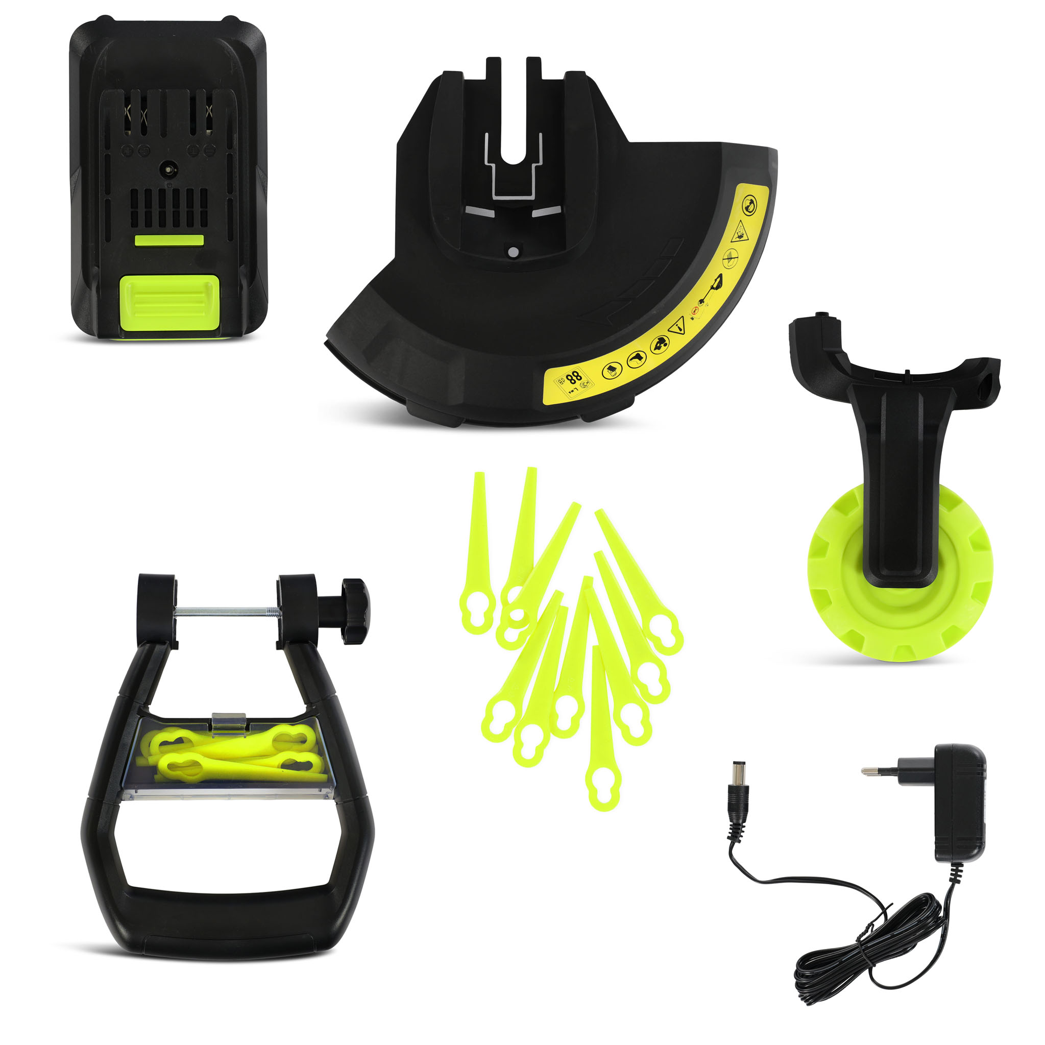 Batteridriven grästrimmer & lövblås 20V | Med batteri och laddare Batteridriven grästrimmer & lövblås 20V | Med batteri och laddare