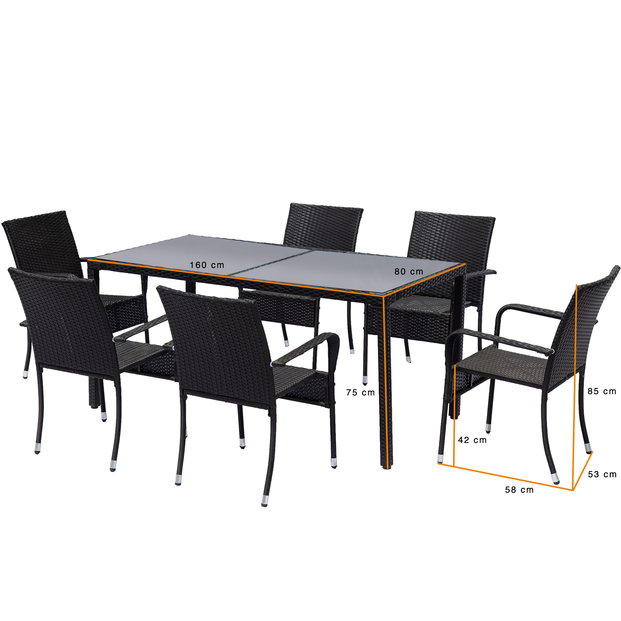 Matgrupp utemöbler | 6 stolar | Lyfco Boarp Matgrupp utemöbler | 6 stolar | Lyfco Boarp